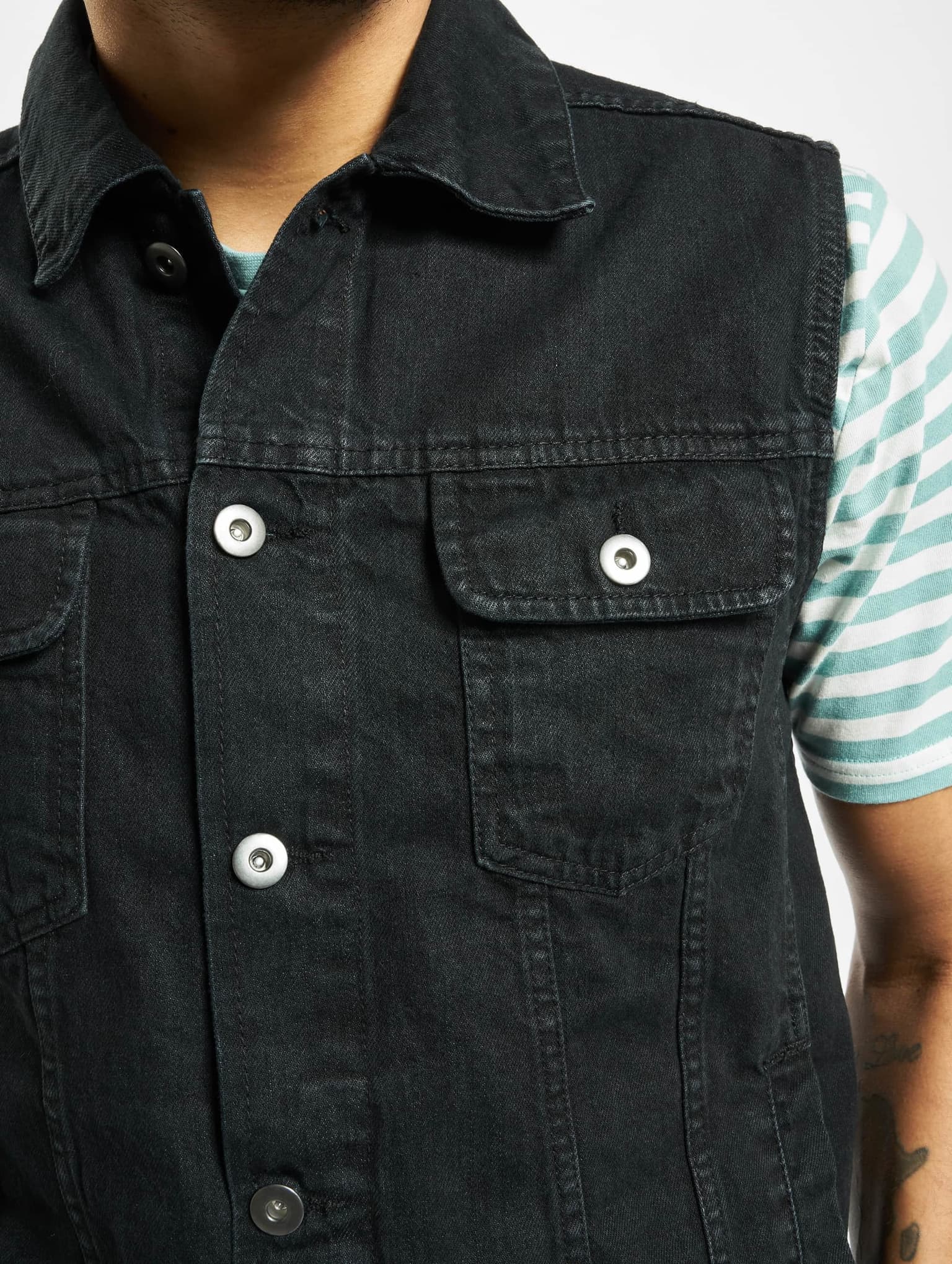 Urban Classics Denim Vest – Bild 4