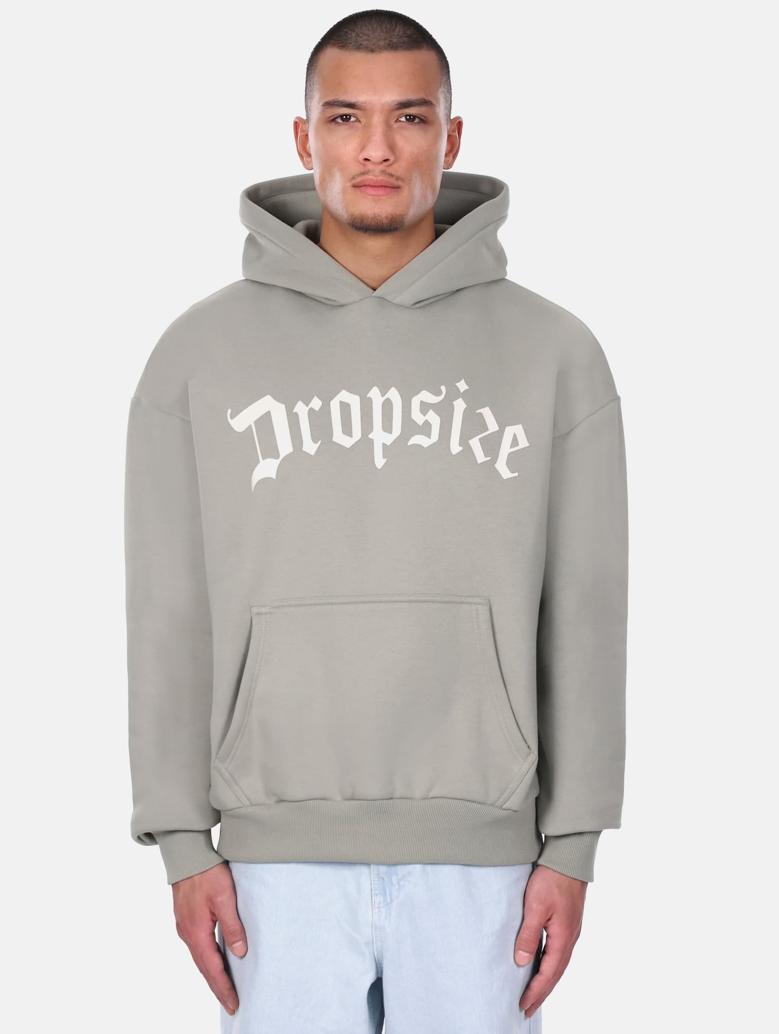 Dropsize Heavy Logo Design Hoodie