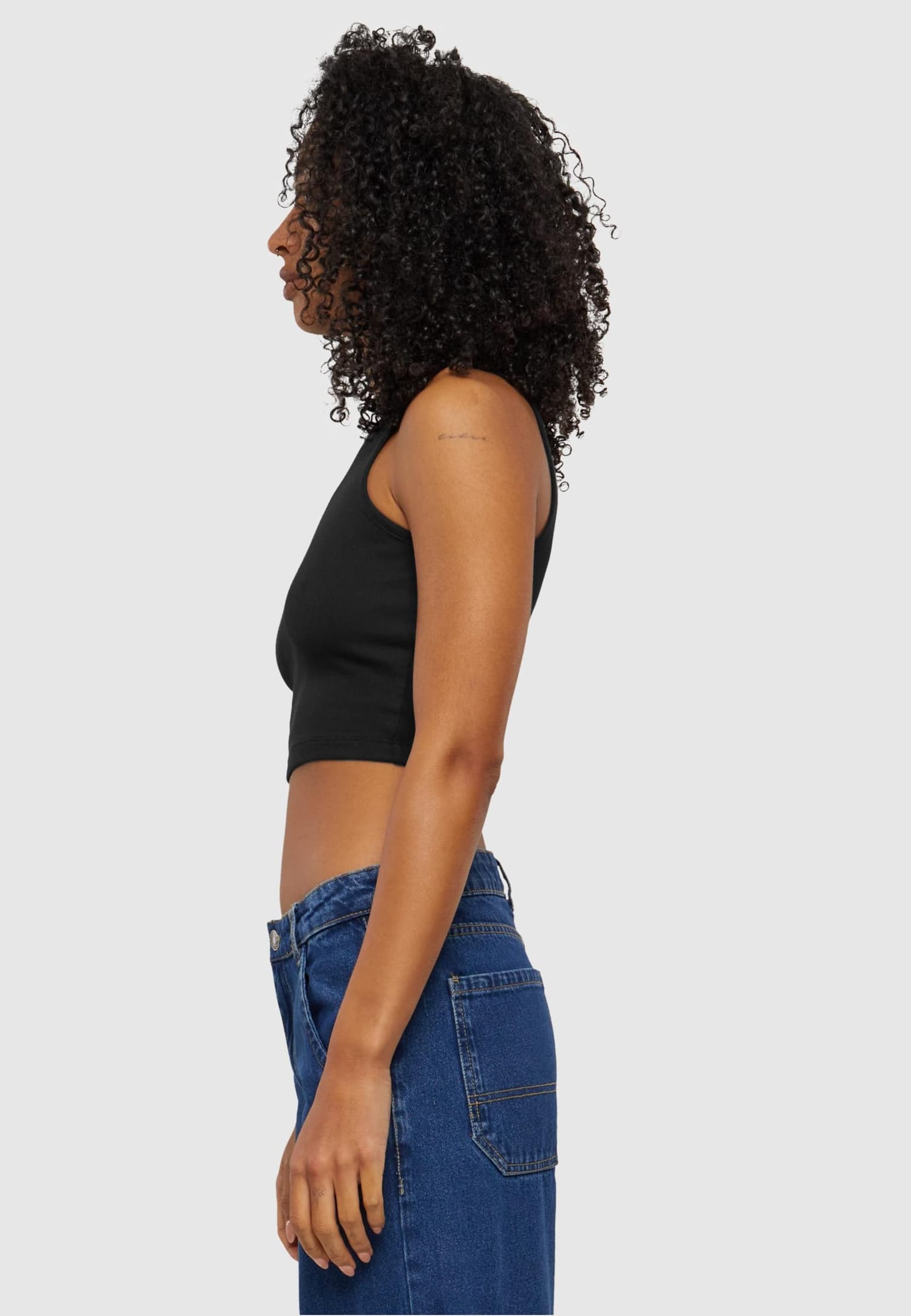 Urban Classics Ladies Essentials Cropped Rib Top – Bild 3