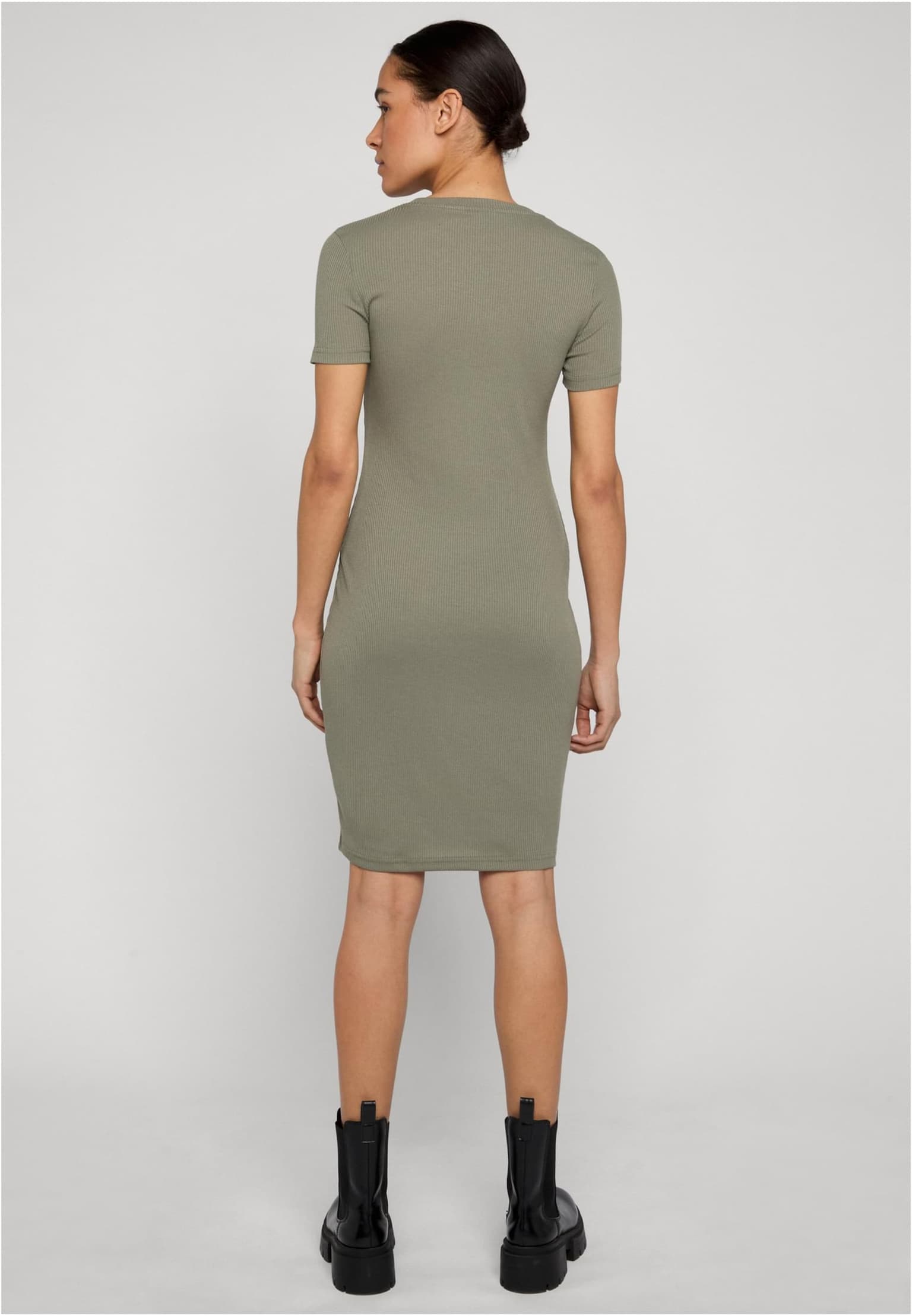 Urban Classics Ladies Basic Slim Fit T-Shirt Dress – Bild 2