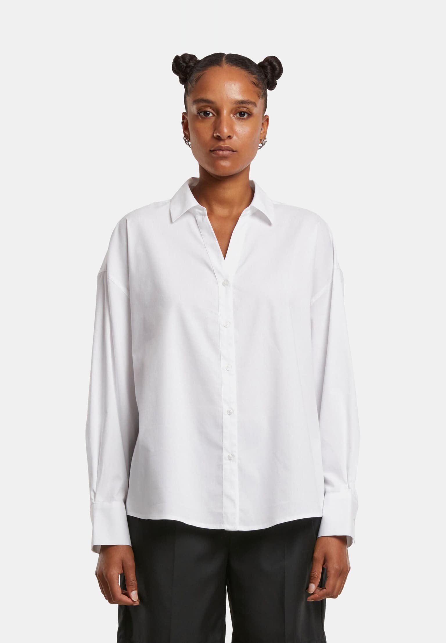 Urban Classics Ladies Oversized Cotton Blouse – Bild 3