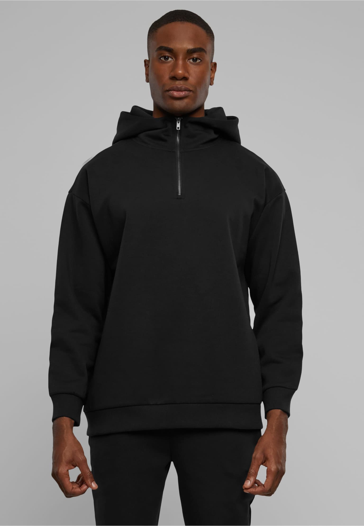 Urban Classics Zipped High Neck Hoody