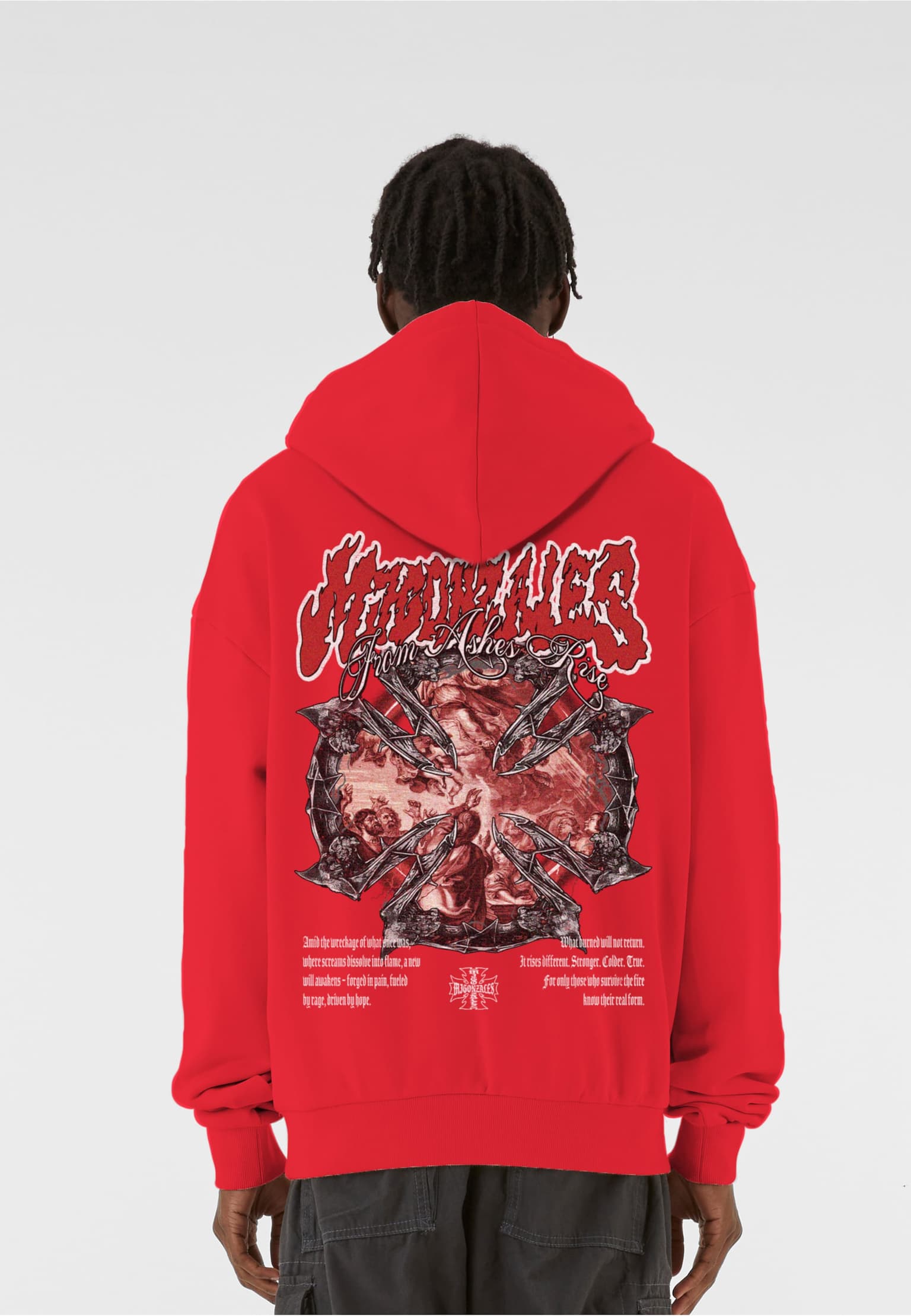 MJ Gonzales MJG Heavy Oversized Hoody - Ornament of Ashes – Bild 2