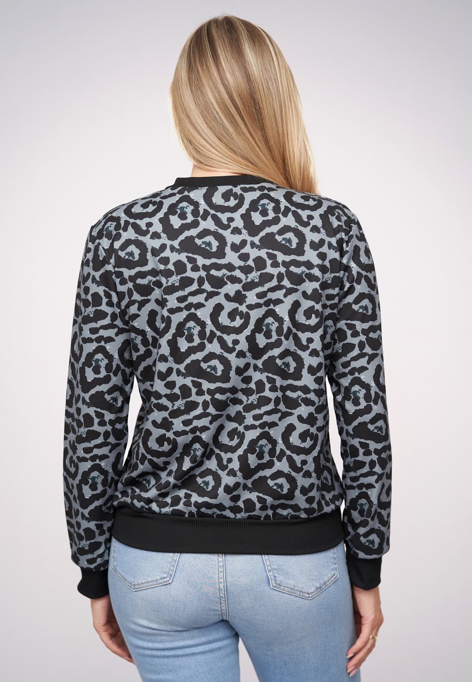 Cloud5ive Blouson Bomber-Jacket with leo print – Bild 2