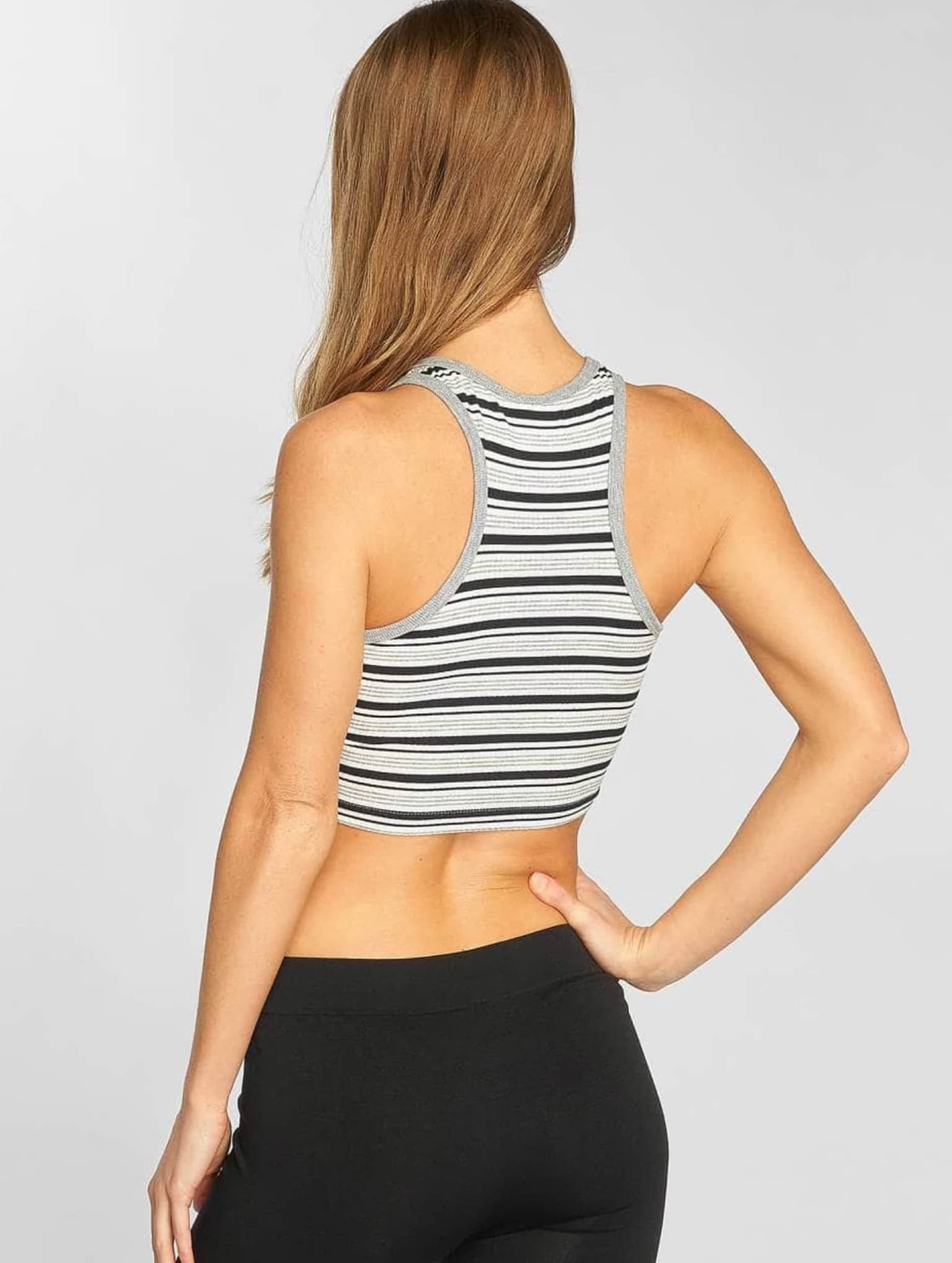 Urban Classics Ladies Rib Stripe Cropped Top – Bild 2