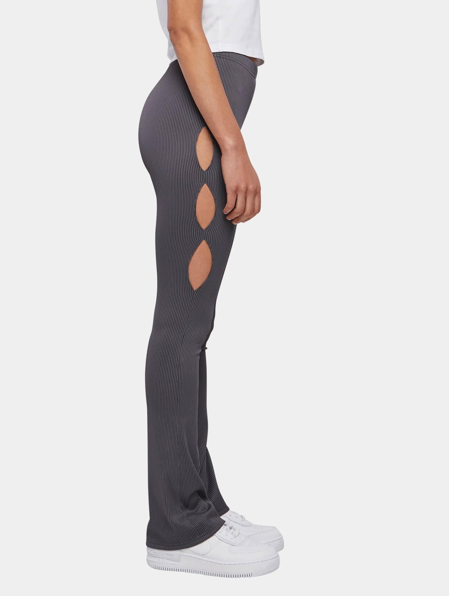 Karl Kani KW232-020-2 KK Small Signature Flared Leggings Bi-Color Rib – Bild 3