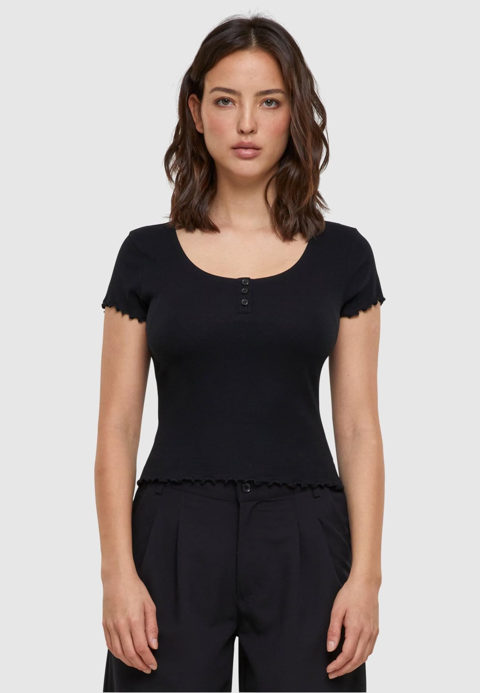 Urban Classics Ladies Rib Babylock Tee – Bild 3