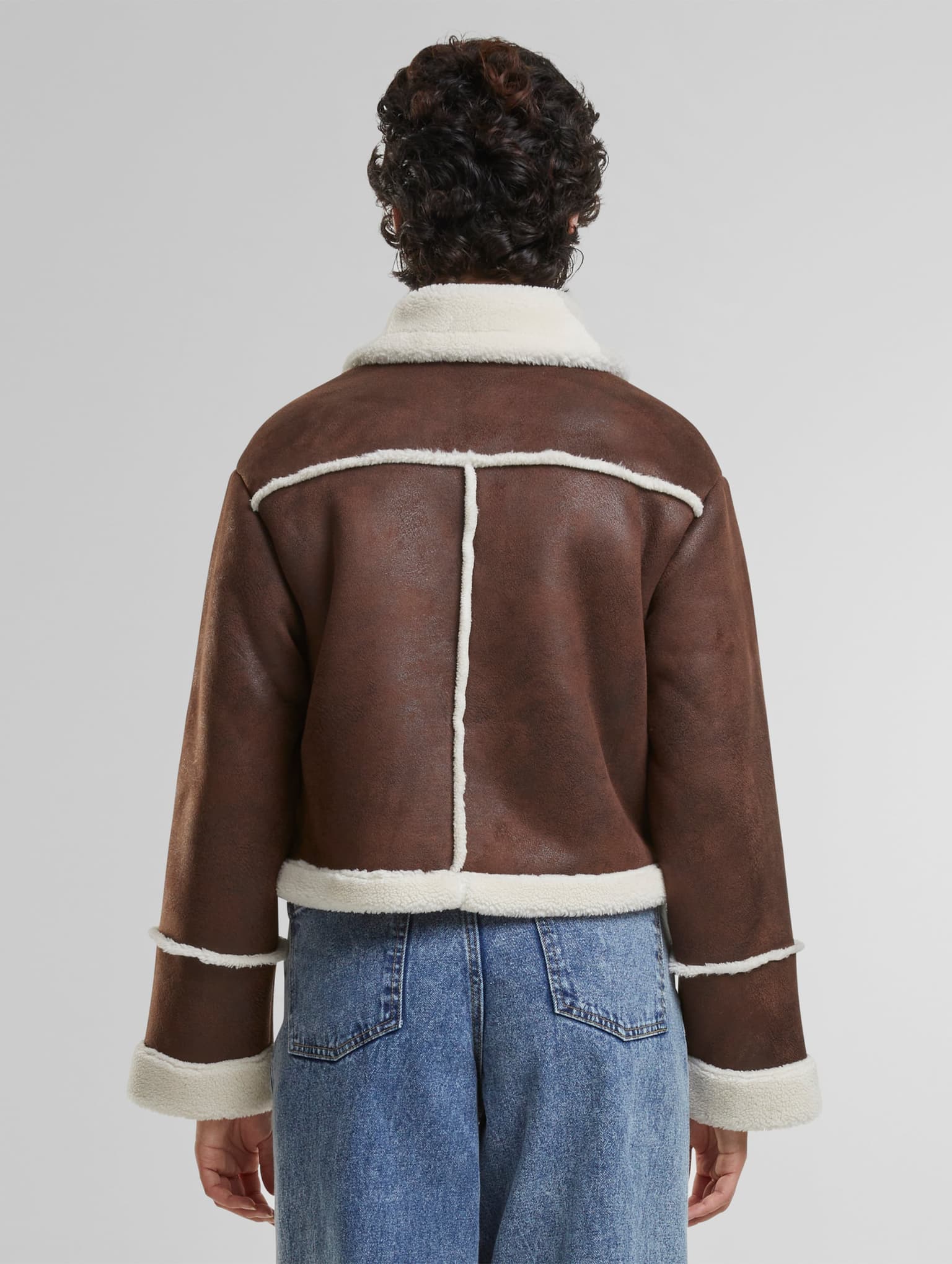 Urban Classics Ladies Shearling Übergangsjacke – Bild 2