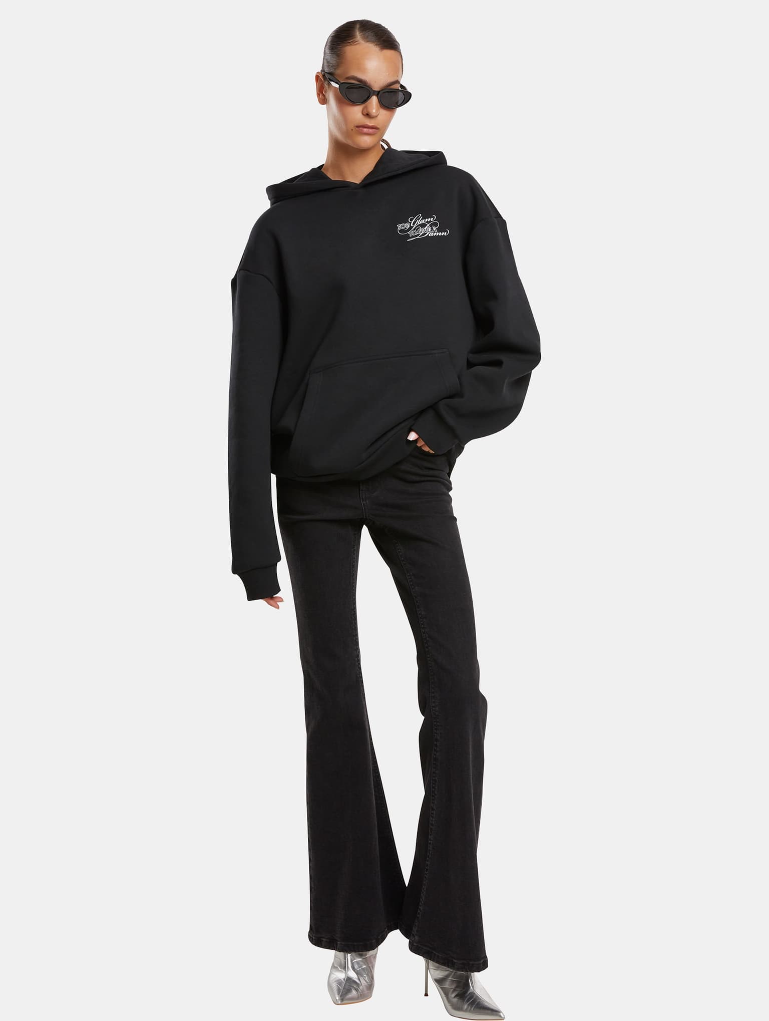 Miss Tee Give A Damn Ladies Fluffy Hoody – Bild 4