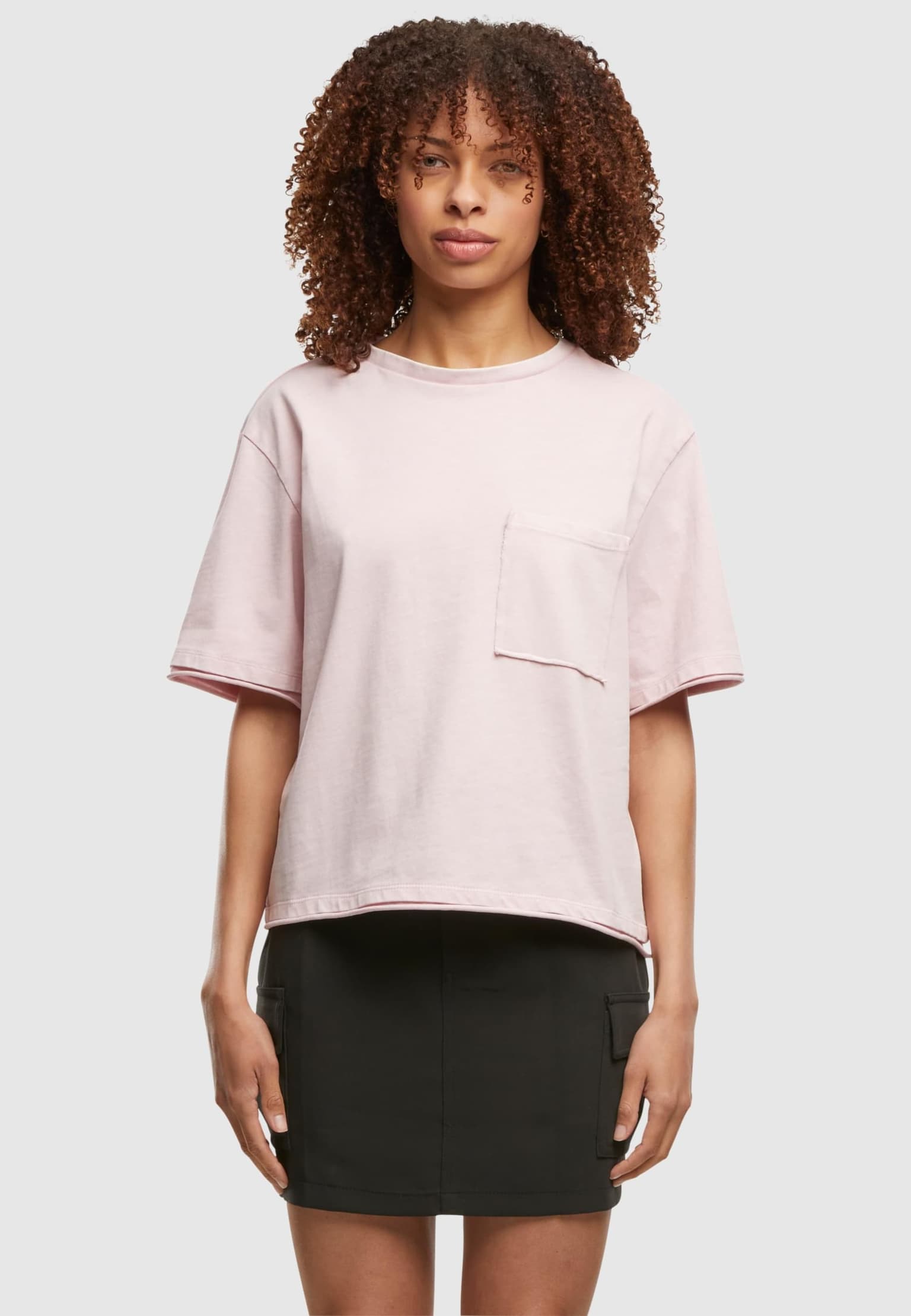 Urban Classics Ladies Washed Jersey Boxy Shirt – Bild 3