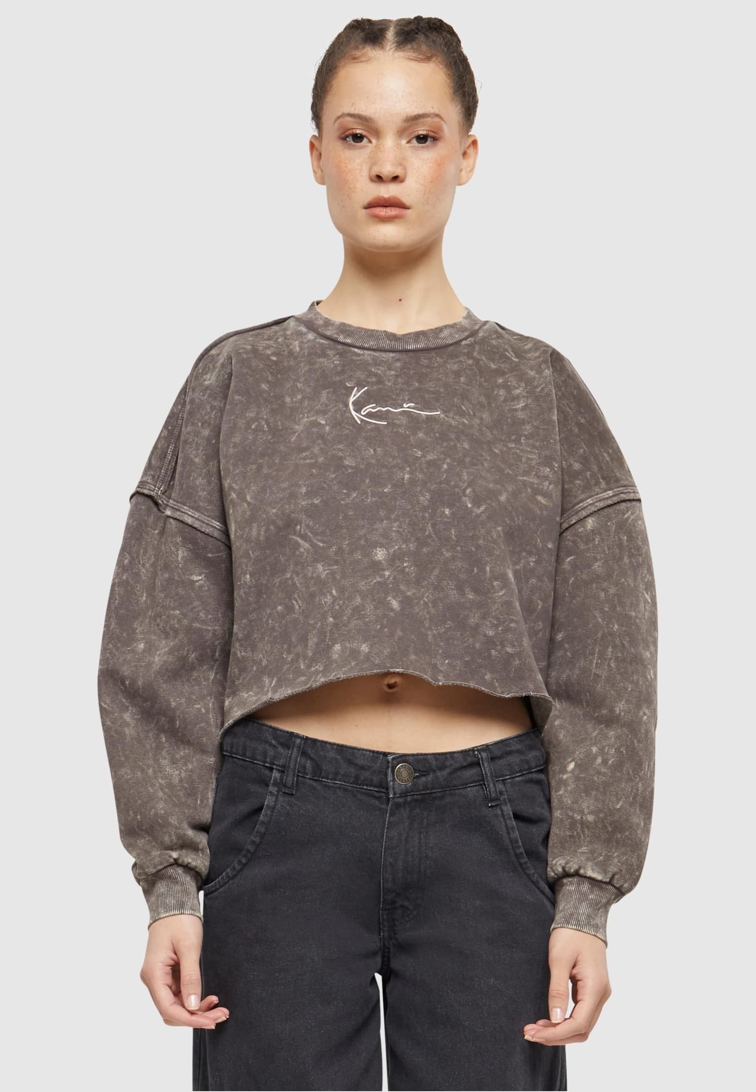Karl Kani Small Signature Washed Crop Crew