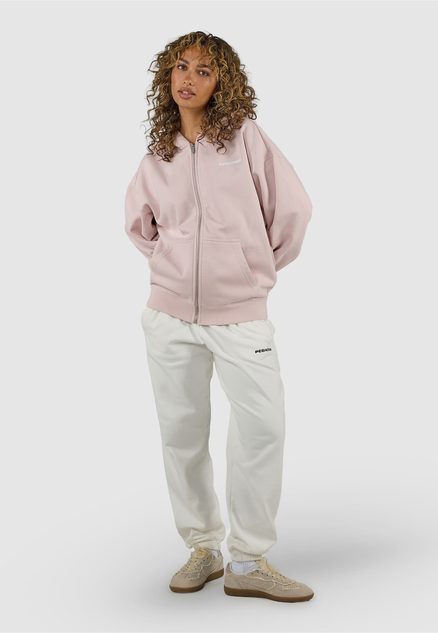 PEGADOR Clarita Oversized Sweat Zip Hoodie – Bild 4