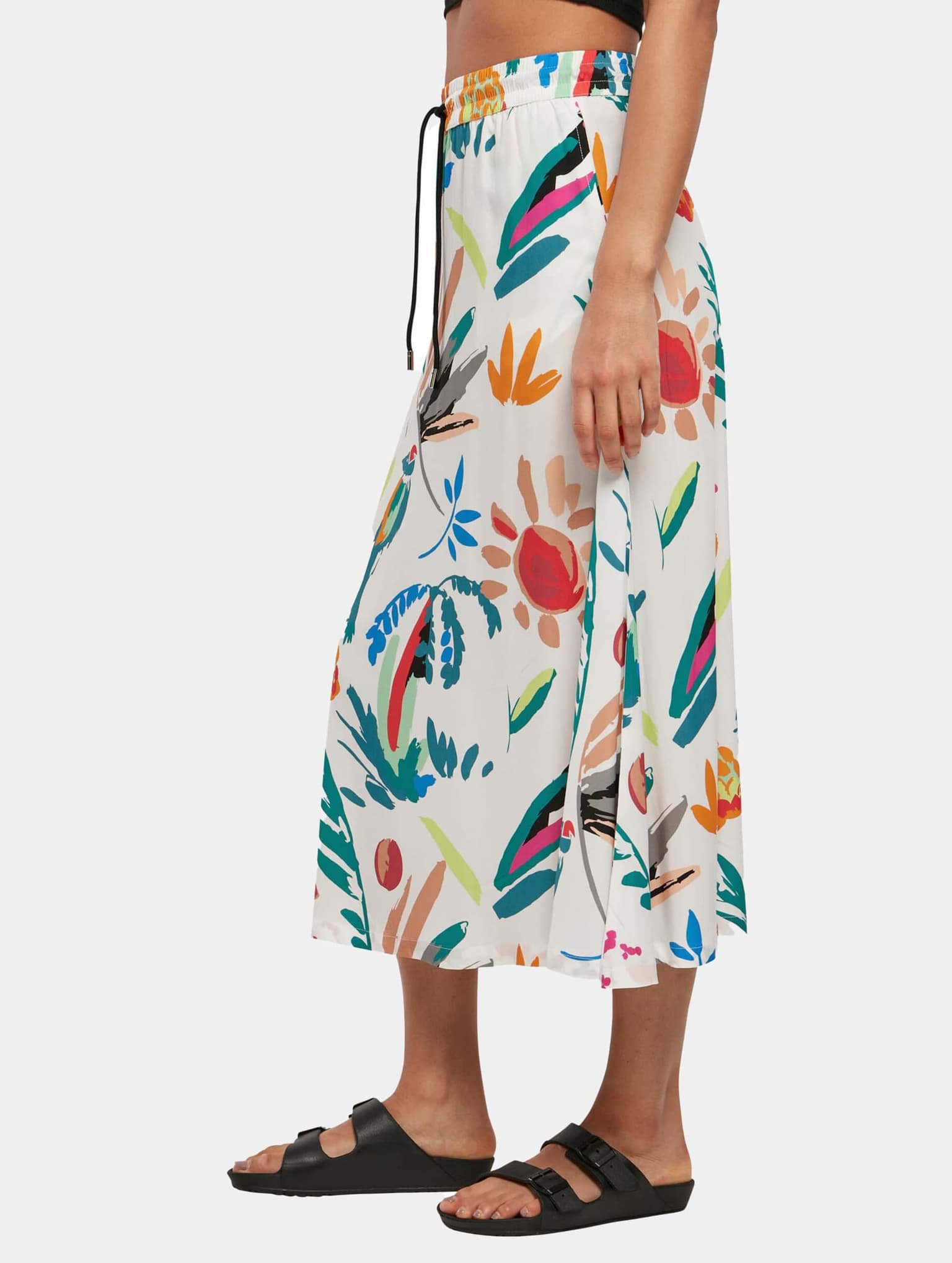 Urban Classics Ladies Viscose Midi Skirt – Bild 3
