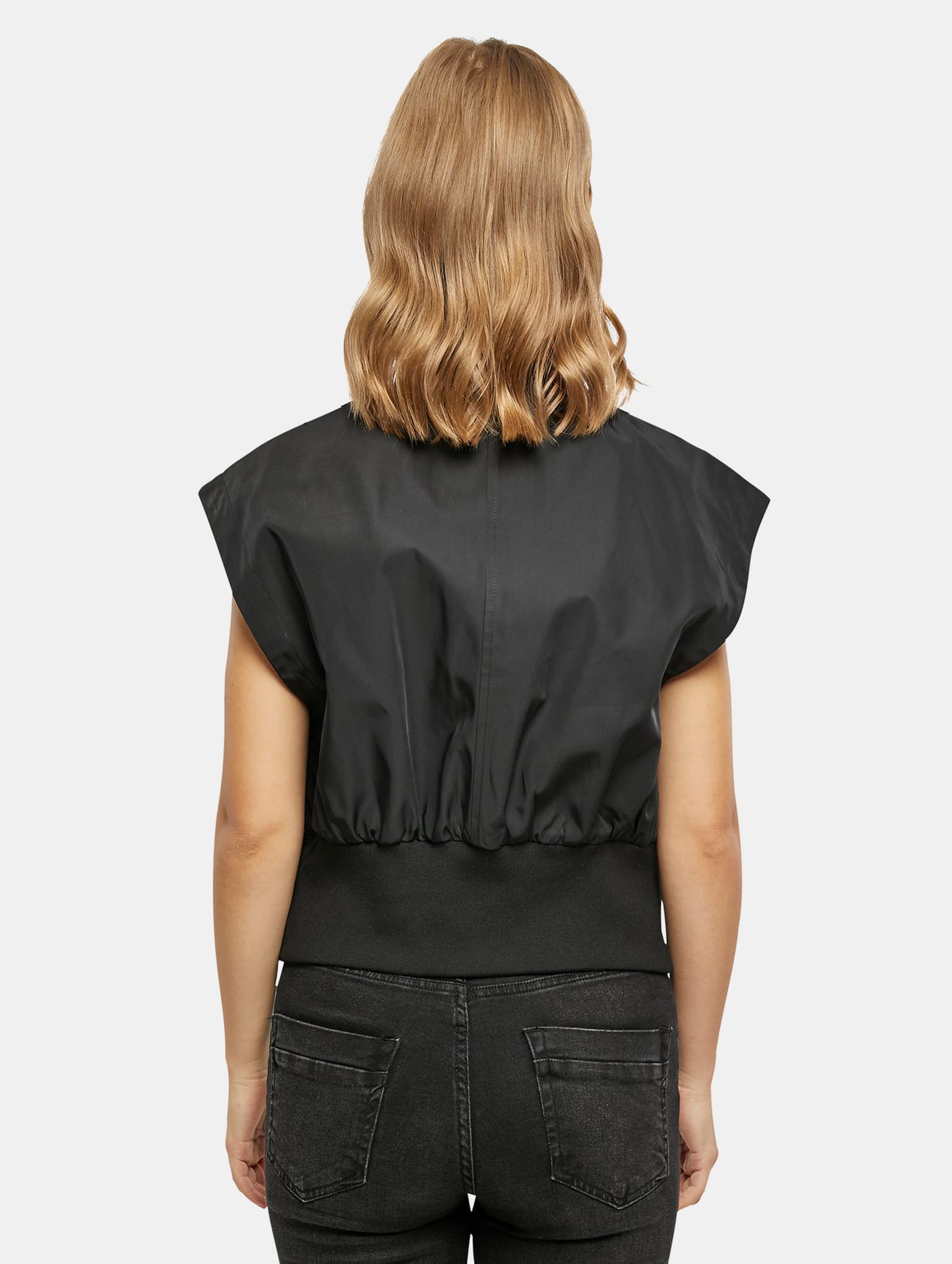 Urban Classics Ladies Essentials Short Bomber Vest – Bild 2