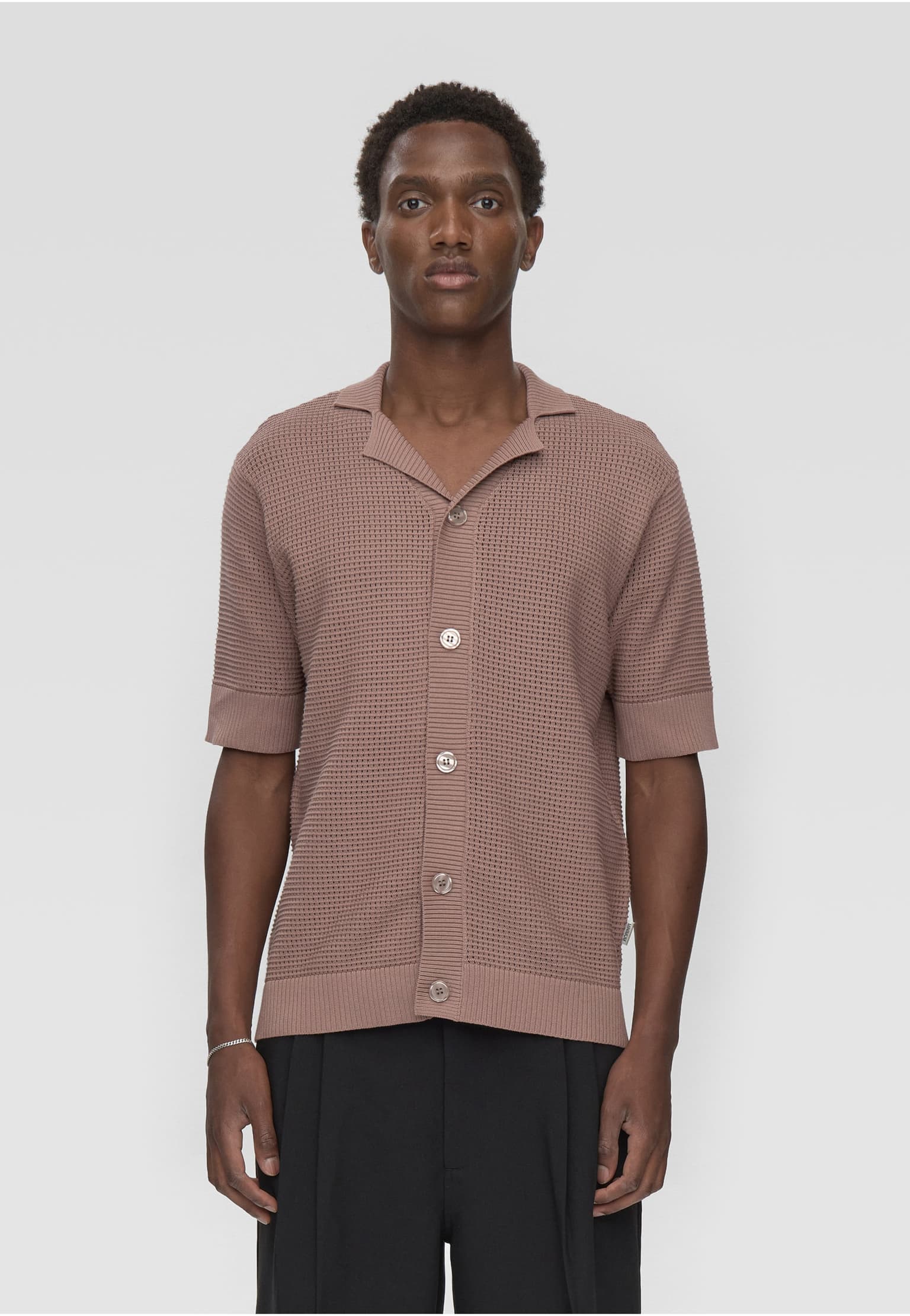 Minimum Mason reg crochet ss shirt