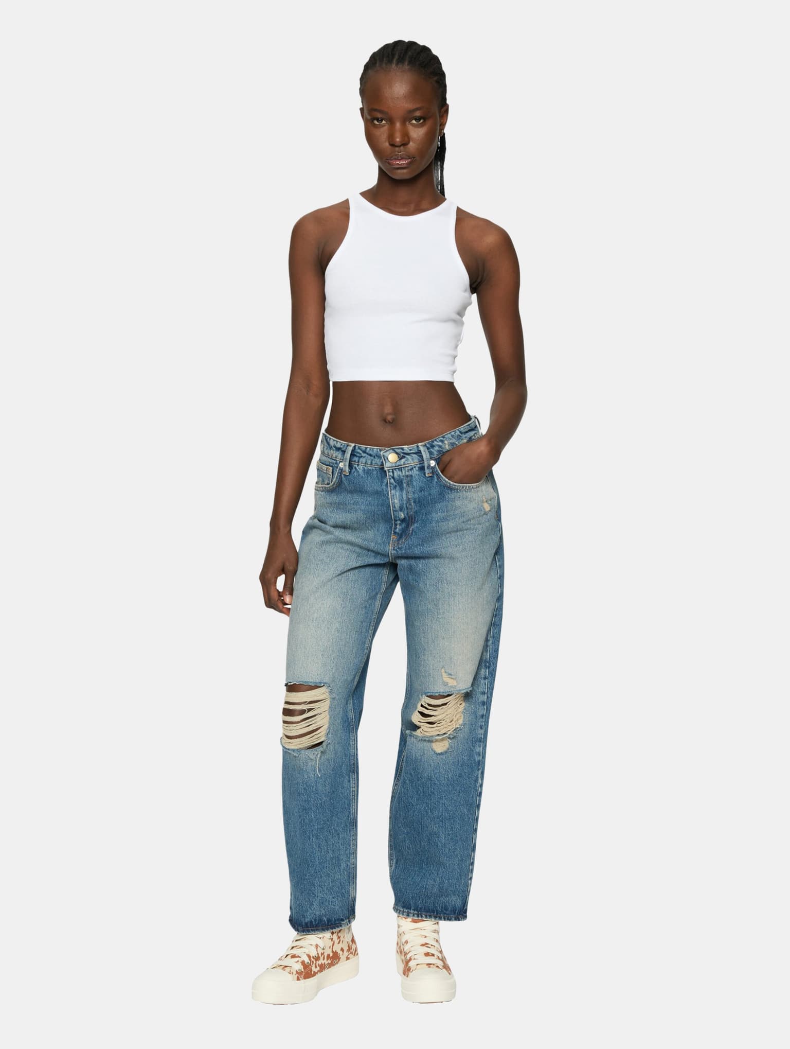 Urban Classics Ladies Essentials Cropped Rib Top 2-Pack – Bild 4