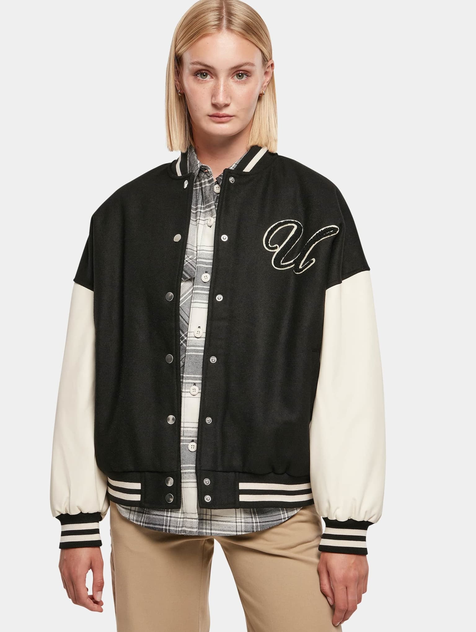 Urban Classics Ladies Oversized Big U College Jacket