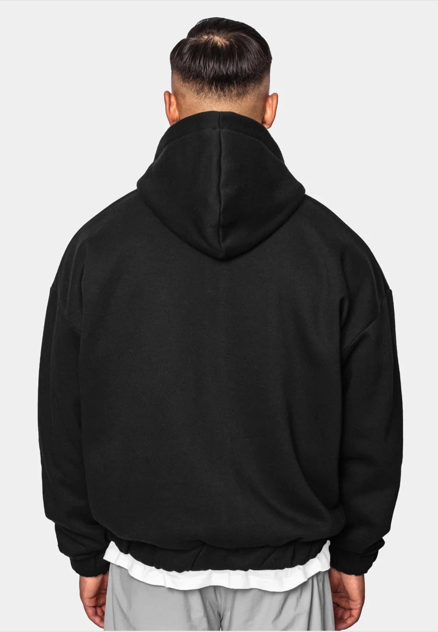 Dropsize Super Heavy Oversize Blank Zip Hoodie – Bild 2