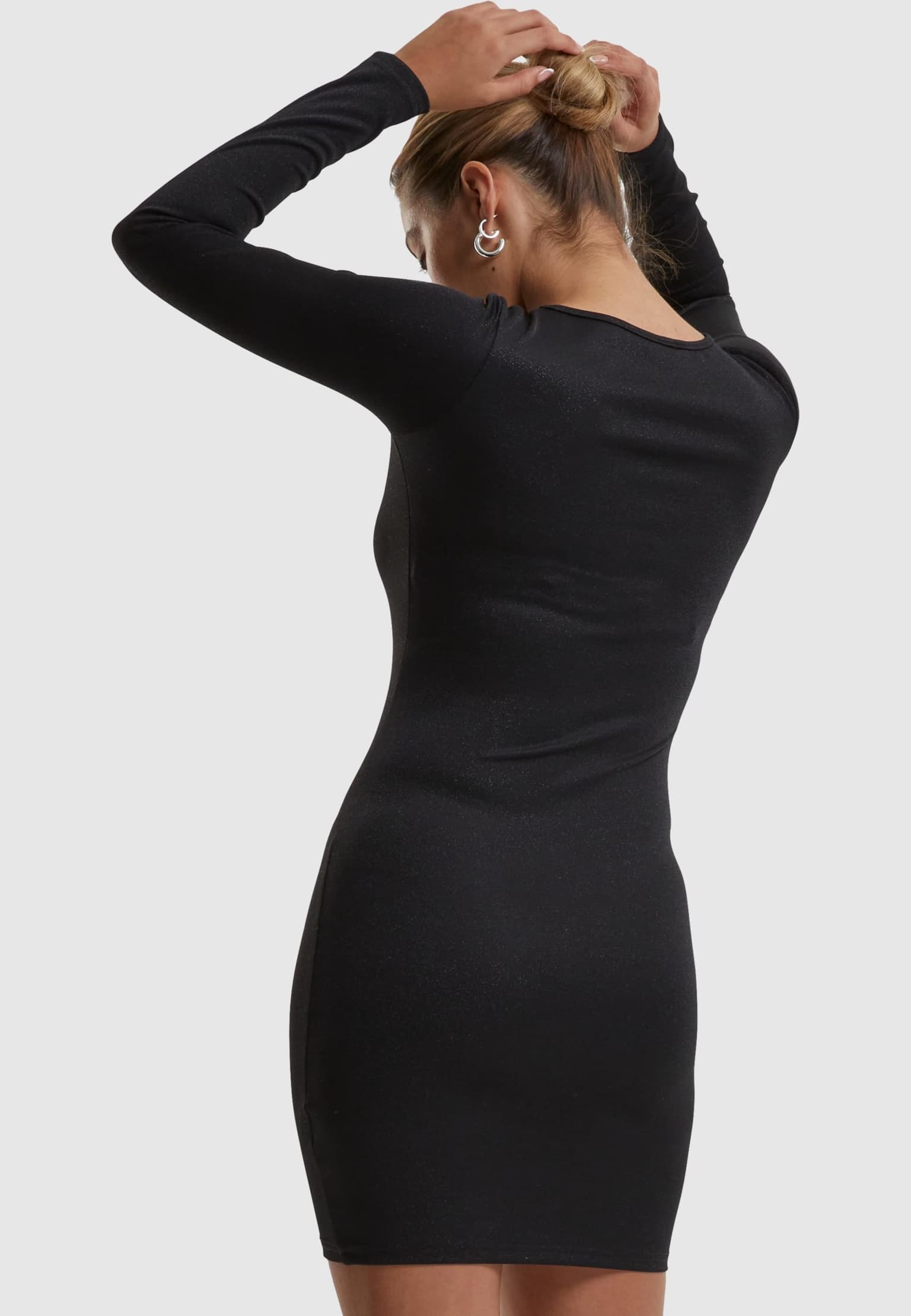 Urban Classics Ladies Glitter Longsleeve Dress – Bild 2