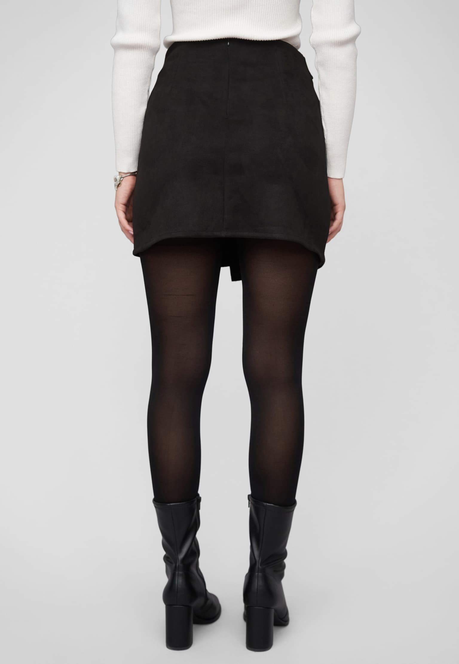 Cloud5ive Skirt in faux suede look with zipper – Bild 2