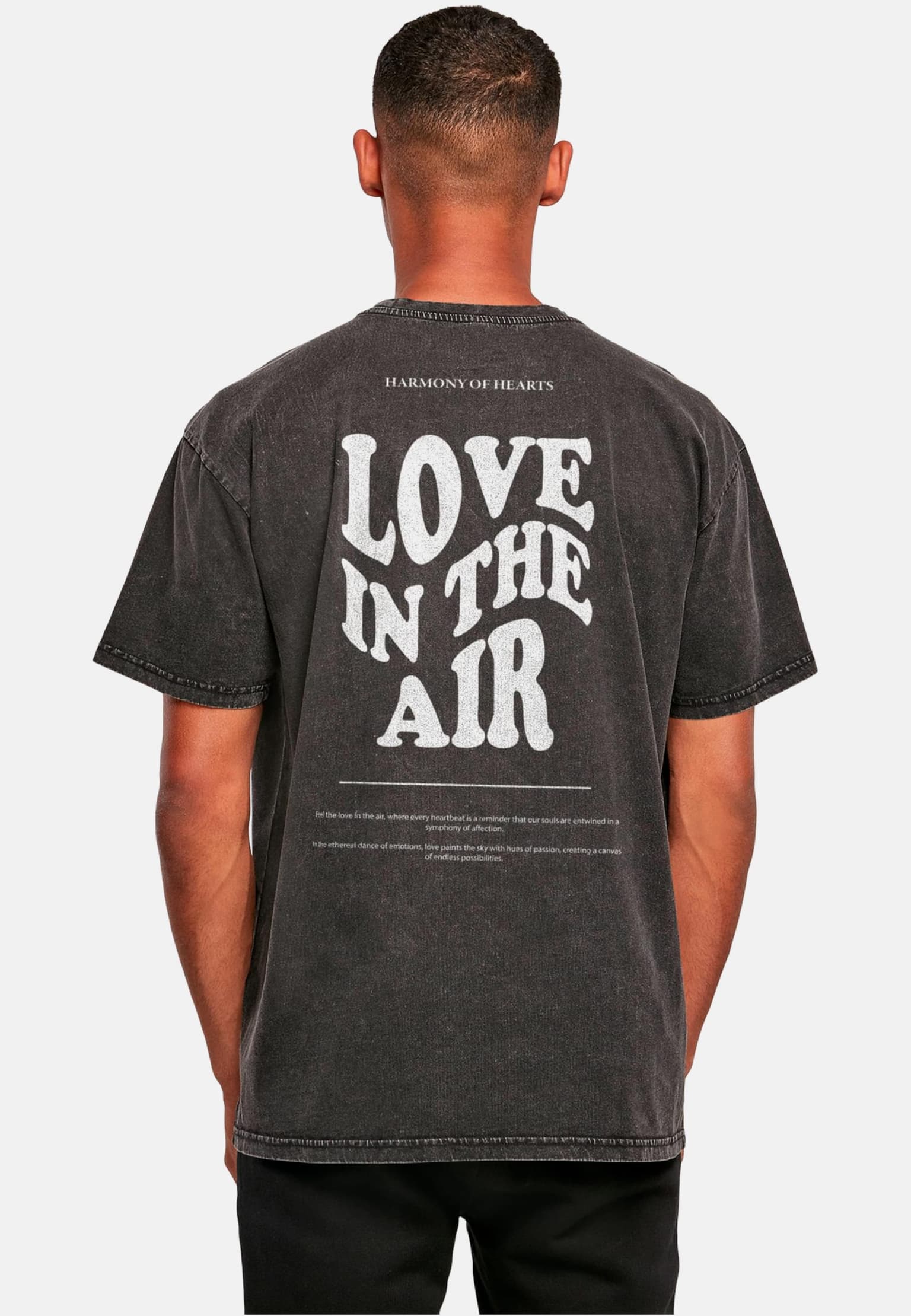 Merchcode Love In The Air Acid Washed Heavy Oversize Tee – Bild 2