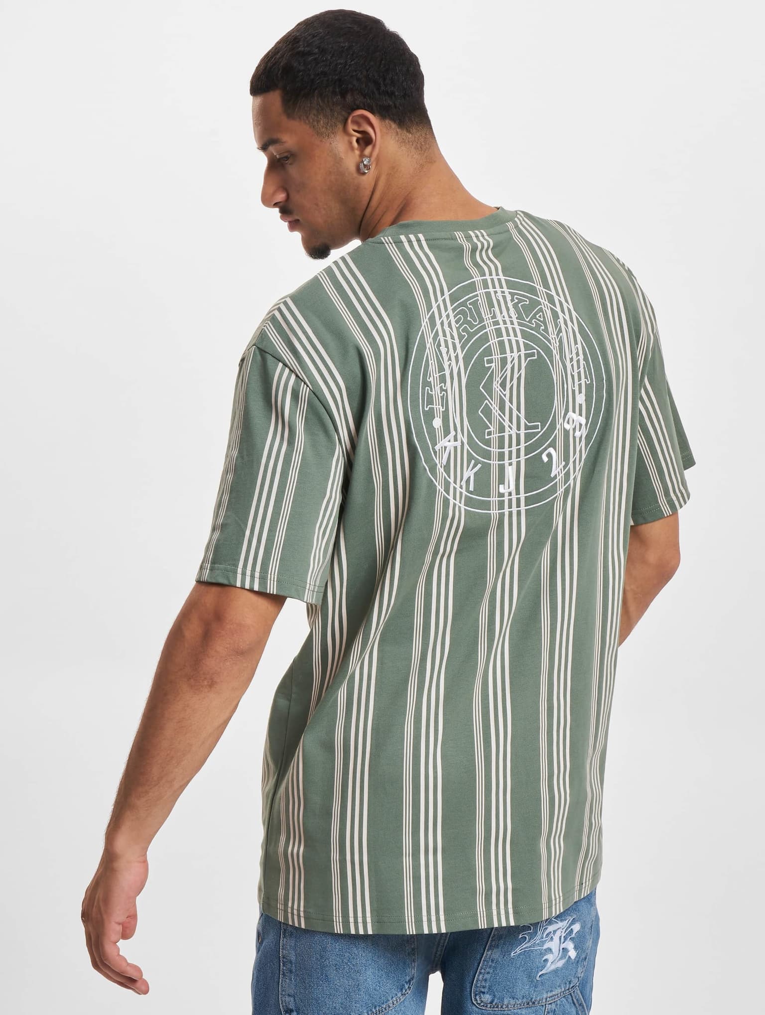 Karl Kani KM233-025-1 KK Small Signature Striped Tee – Bild 2