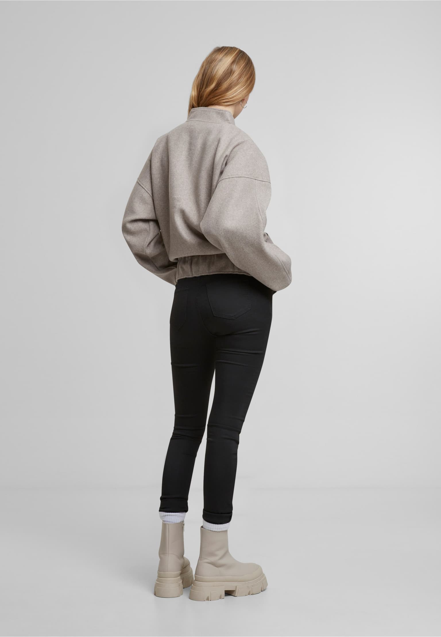 Noisy May NMHALSTON L/S BOMBER JACKET WVN – Bild 4