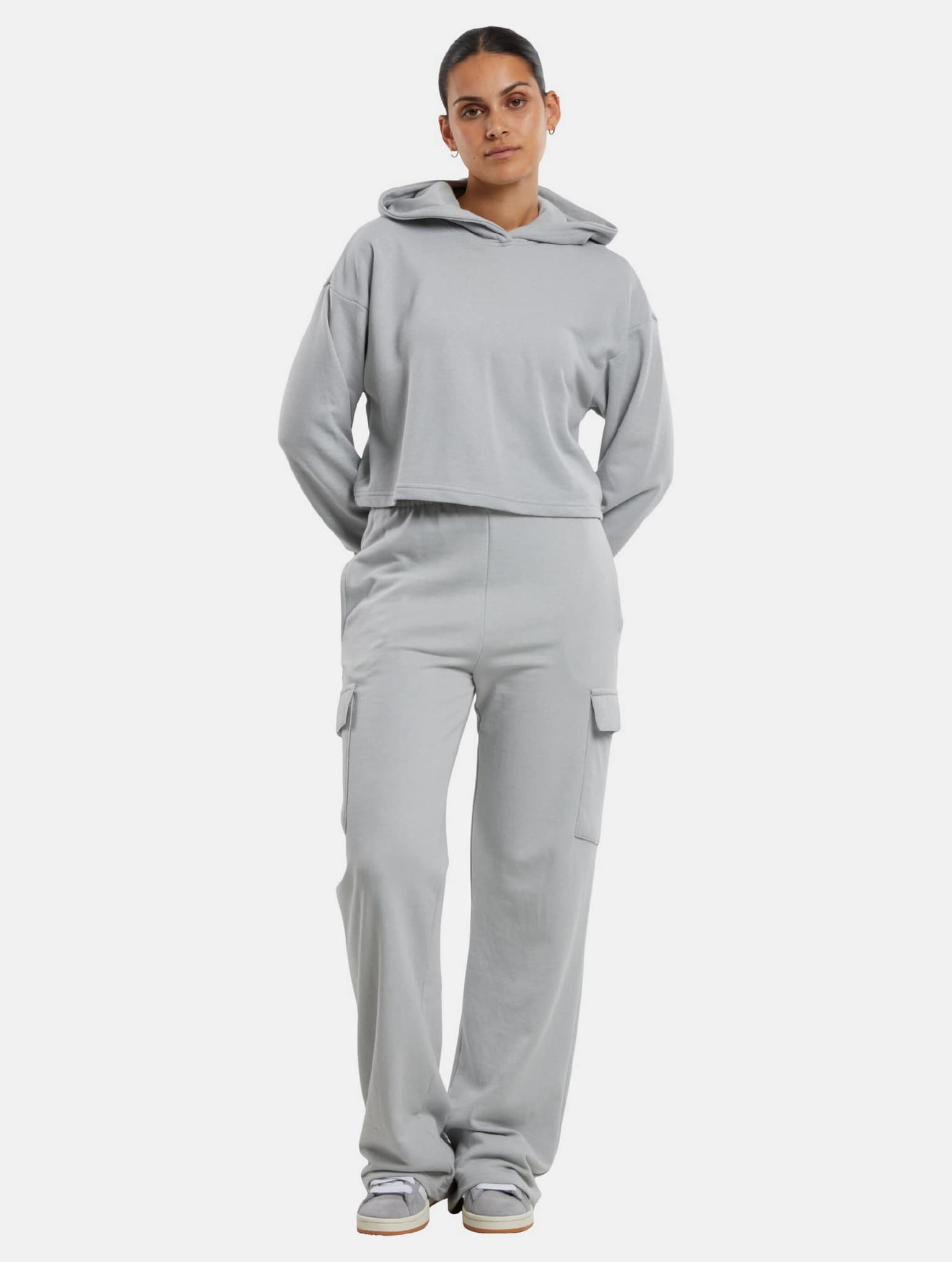 Urban Classics Ladies Oversized Cropped Light Terry Hoodie – Bild 3