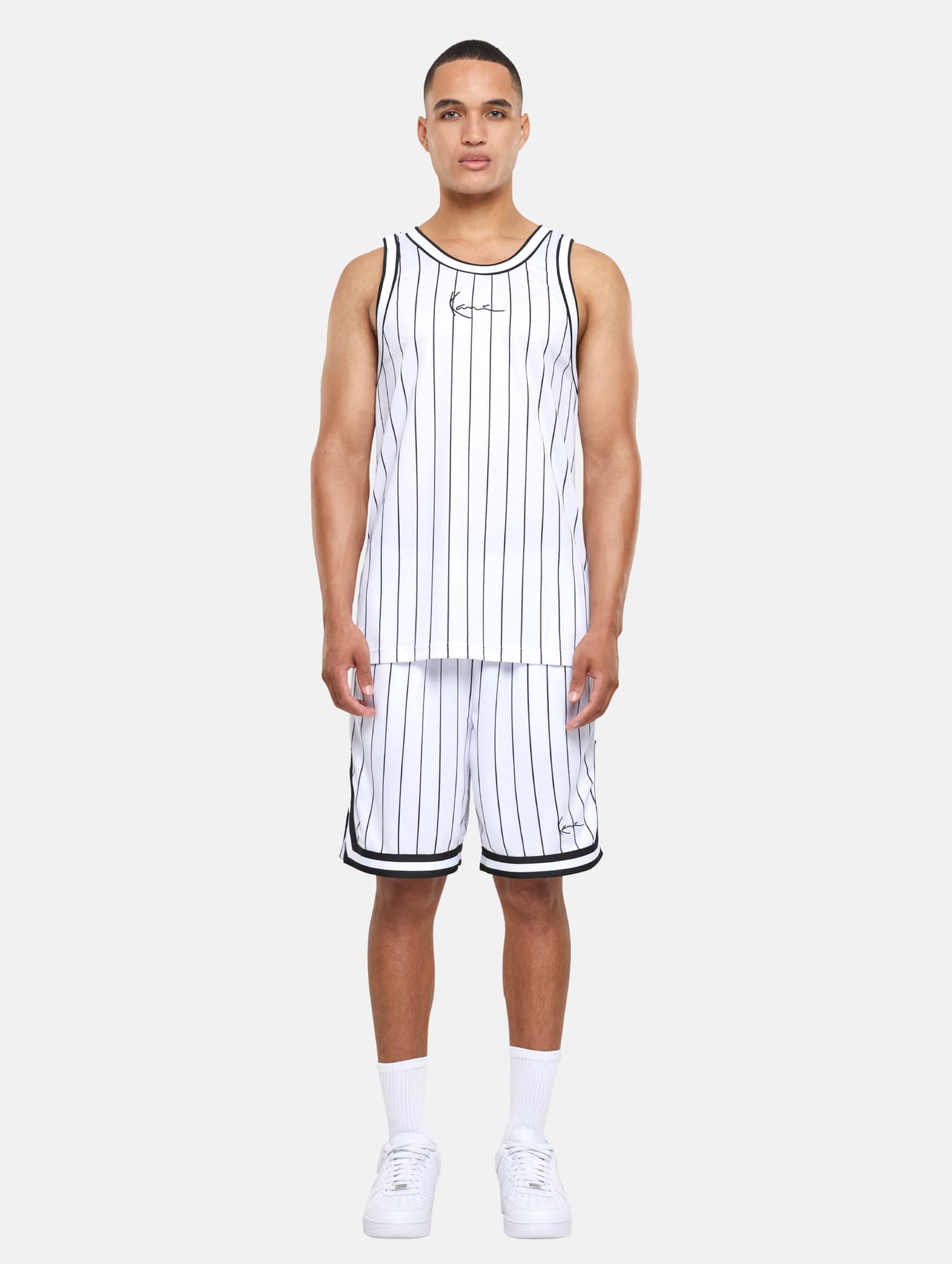 Karl Kani KK Small Signature Pinstripe Basketball Tank and Short Set – Bild 3