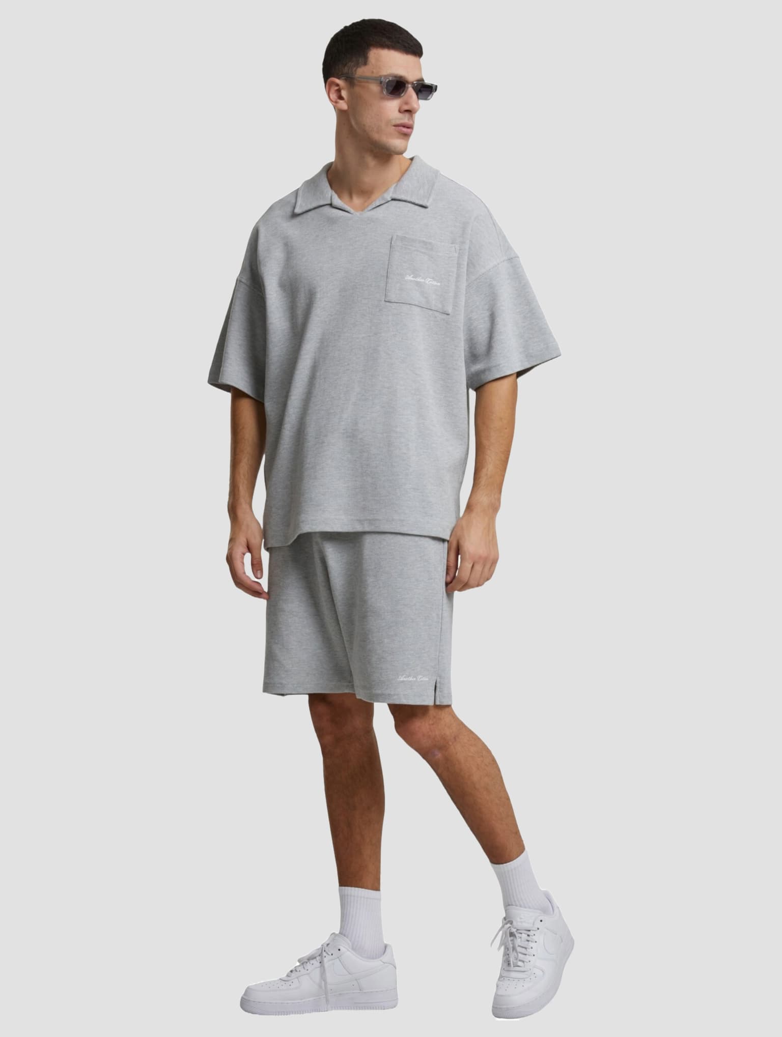Another Cotton Lab Waffle Oversized Polo Shirt – Bild 4