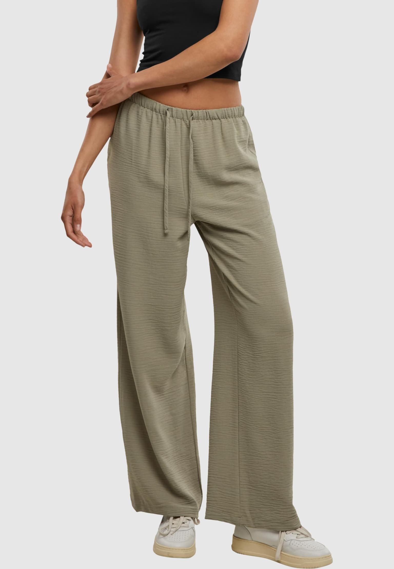 Urban Classics Ladies Structured Wideleg Pants