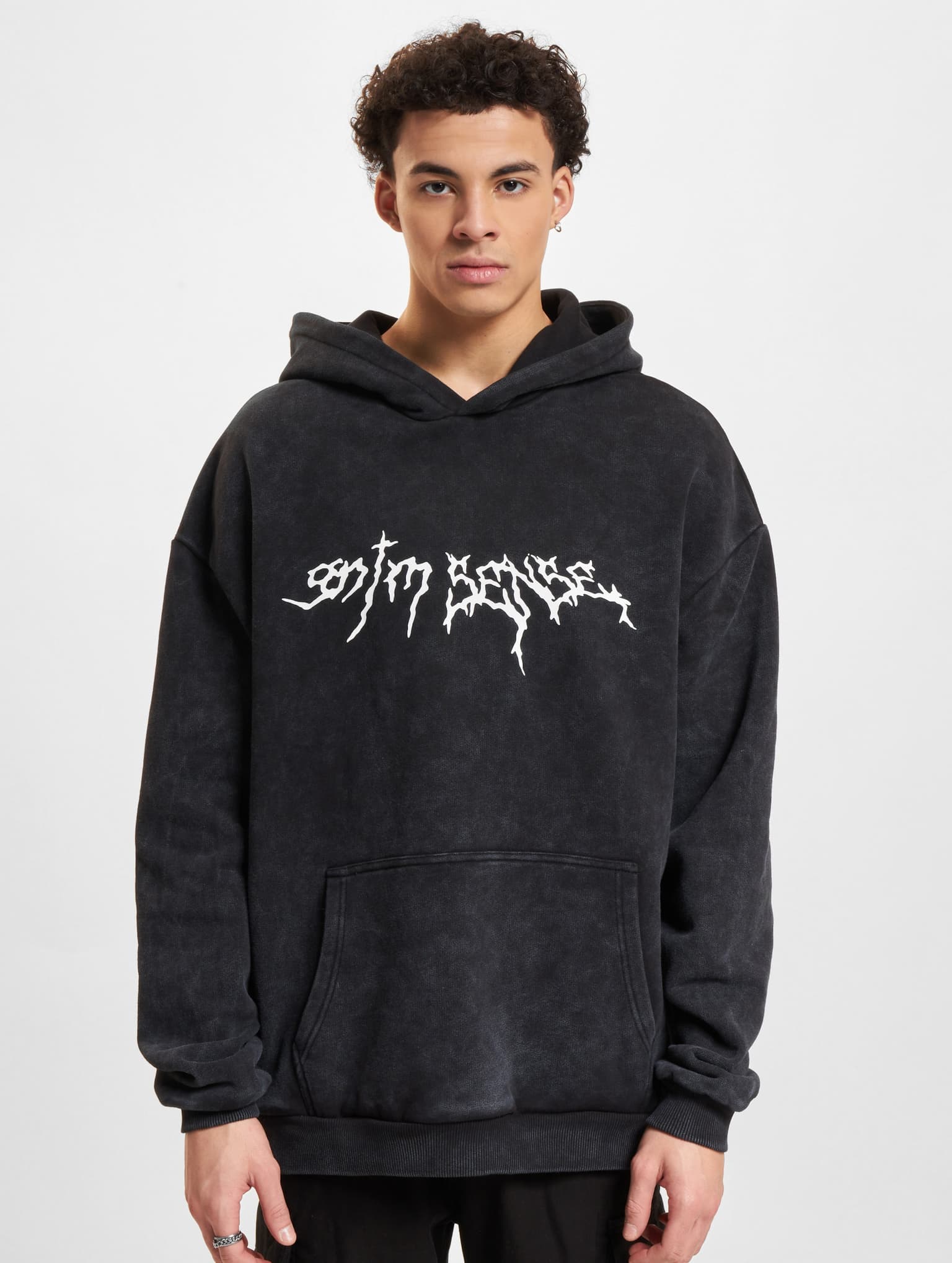 9N1M SENSE Sense Goth Print Hoodie Washed – Bild 3