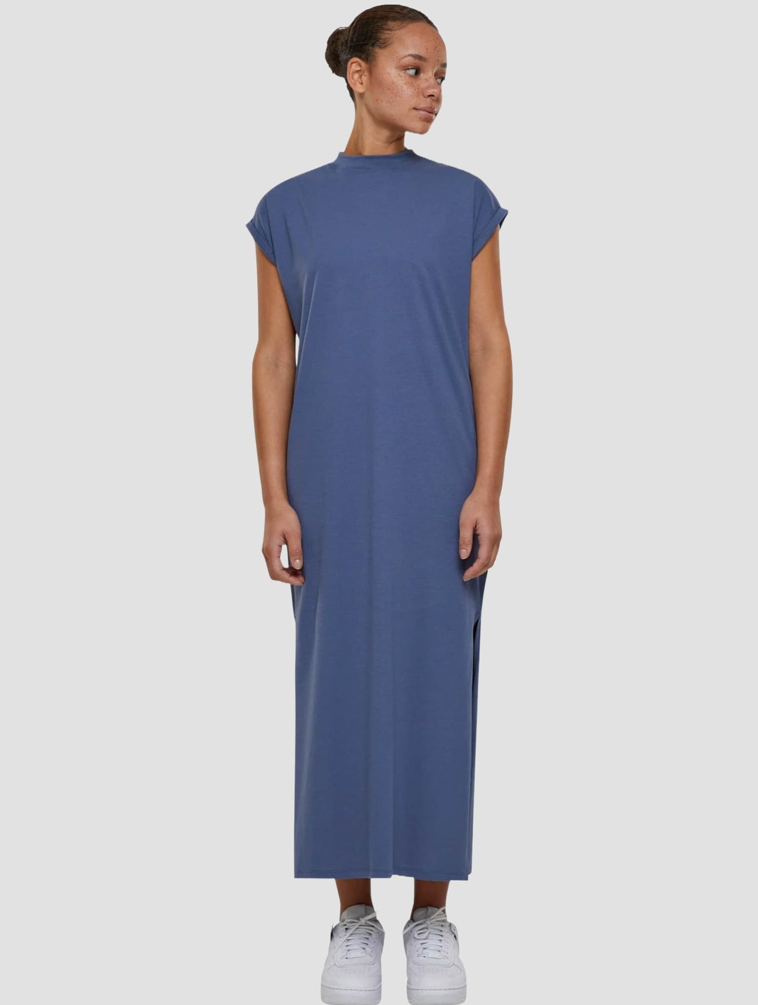 Urban Classics Ladies Long Extended Shoulder Dress – Bild 3