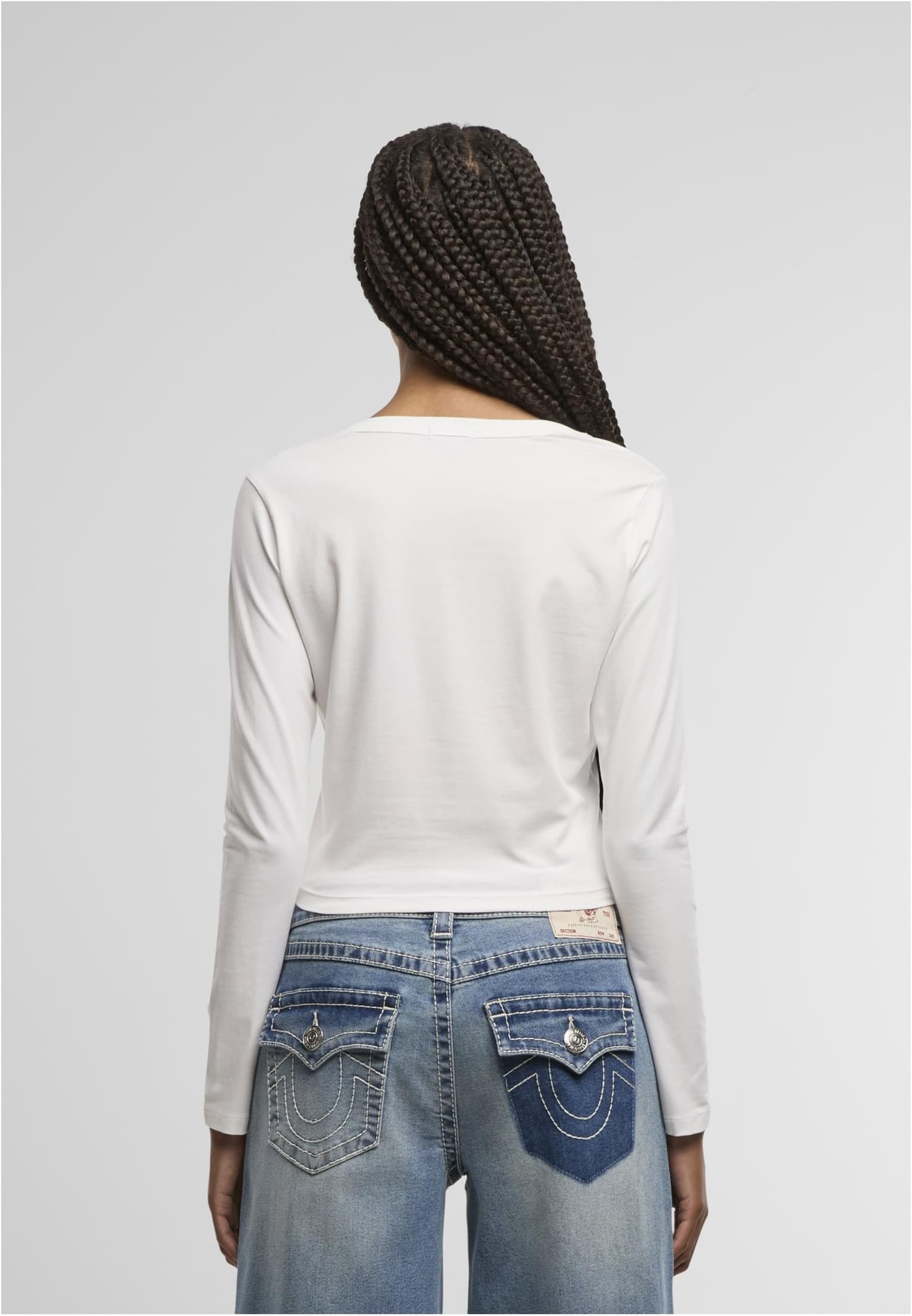 True Religion APPLIQUE CRYSTAL V NOTCH LS T – Bild 2
