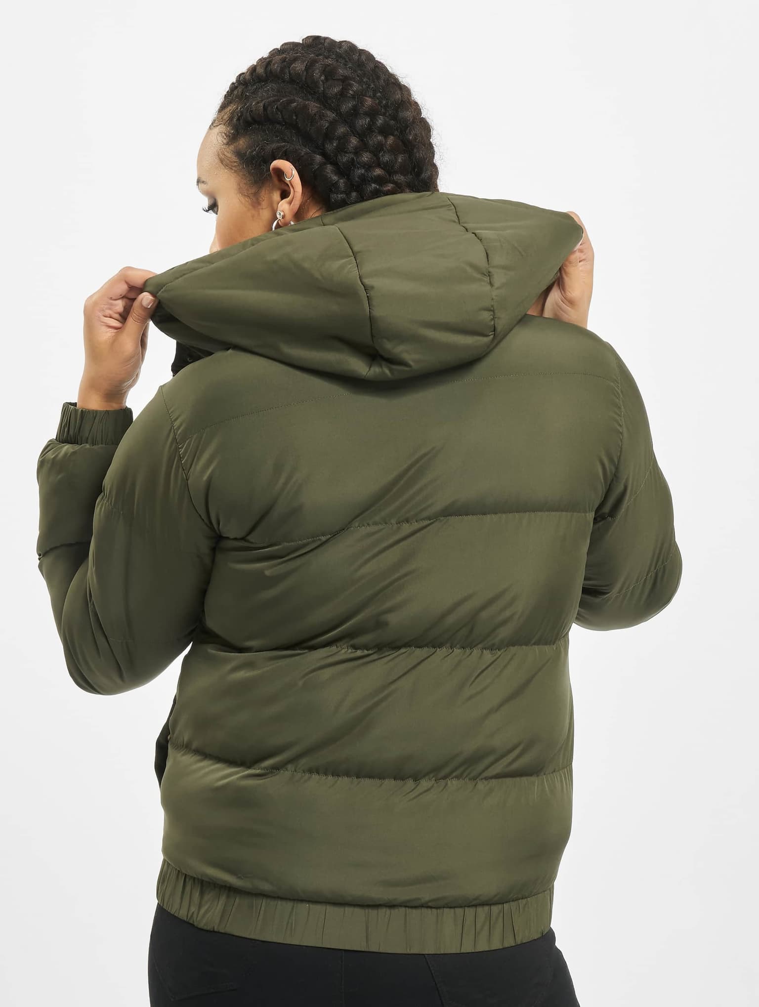 Urban Classics Ladies Hooded Puffer Jacket – Bild 2