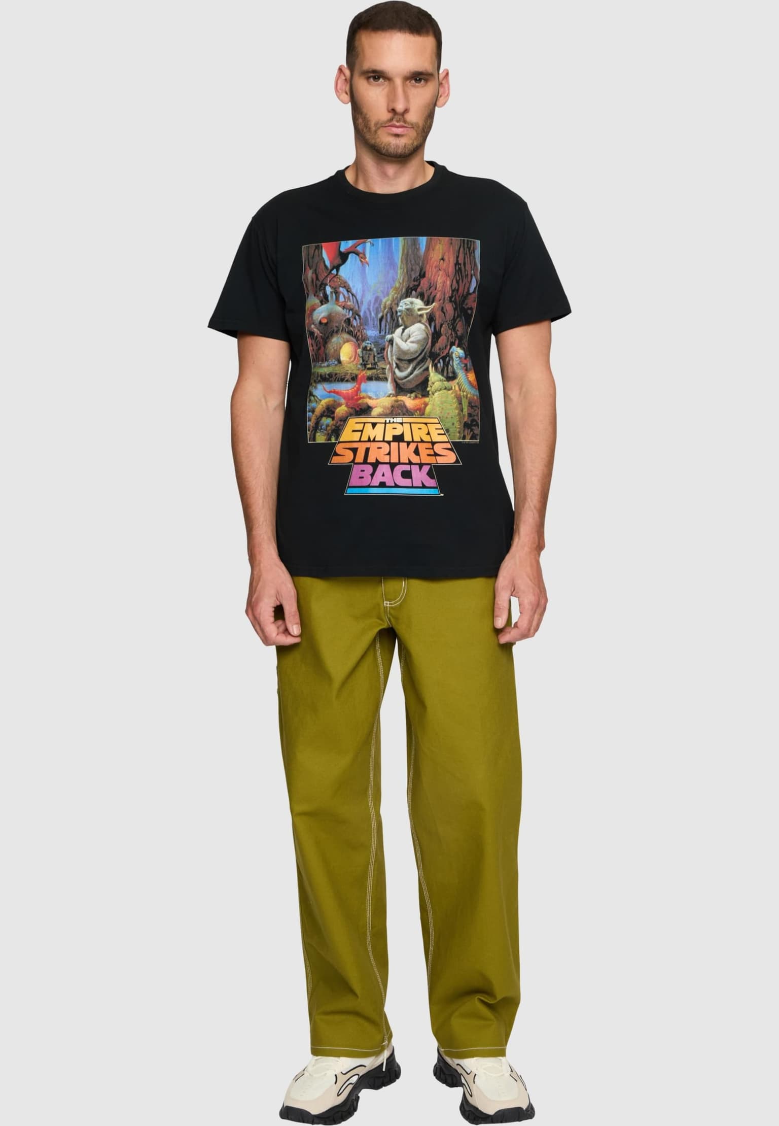 Merchcode Star Wars Yoda Poster Tee – Bild 3