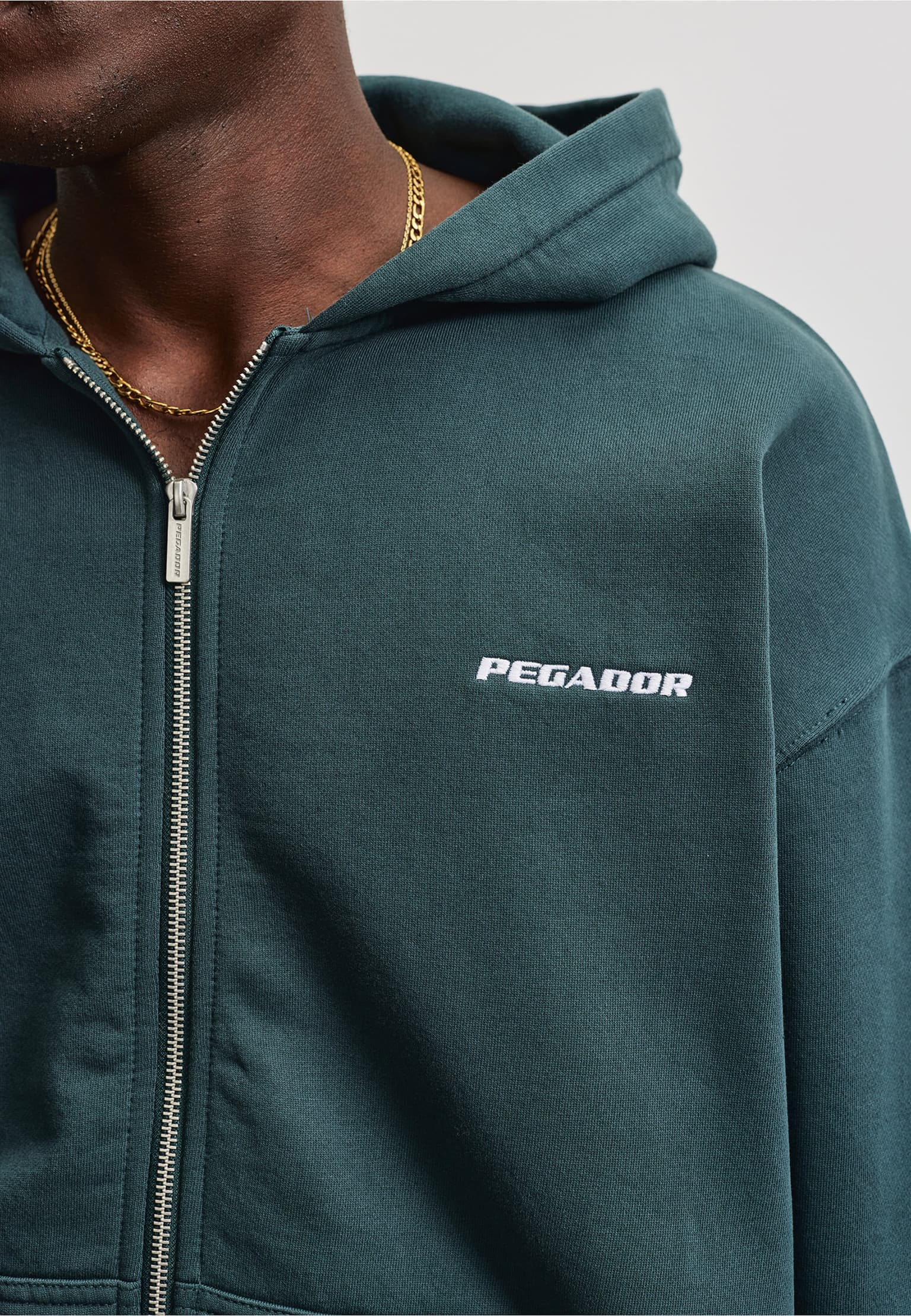 PEGADOR Logo Oversized Sweat Jacket – Bild 4