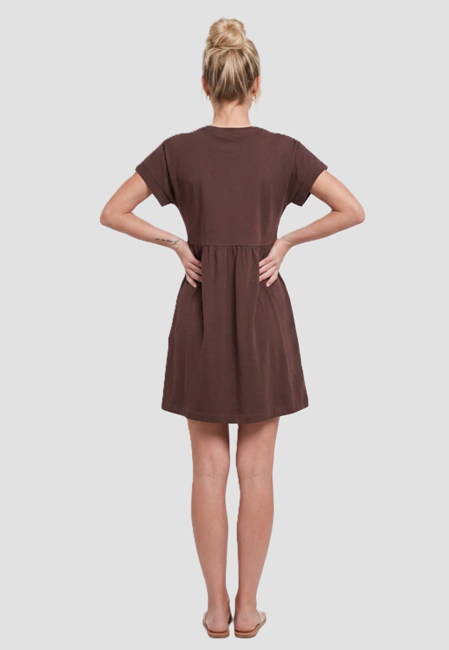 Urban Classics Ladies Essentials Empire Valance Tee Dress – Bild 2