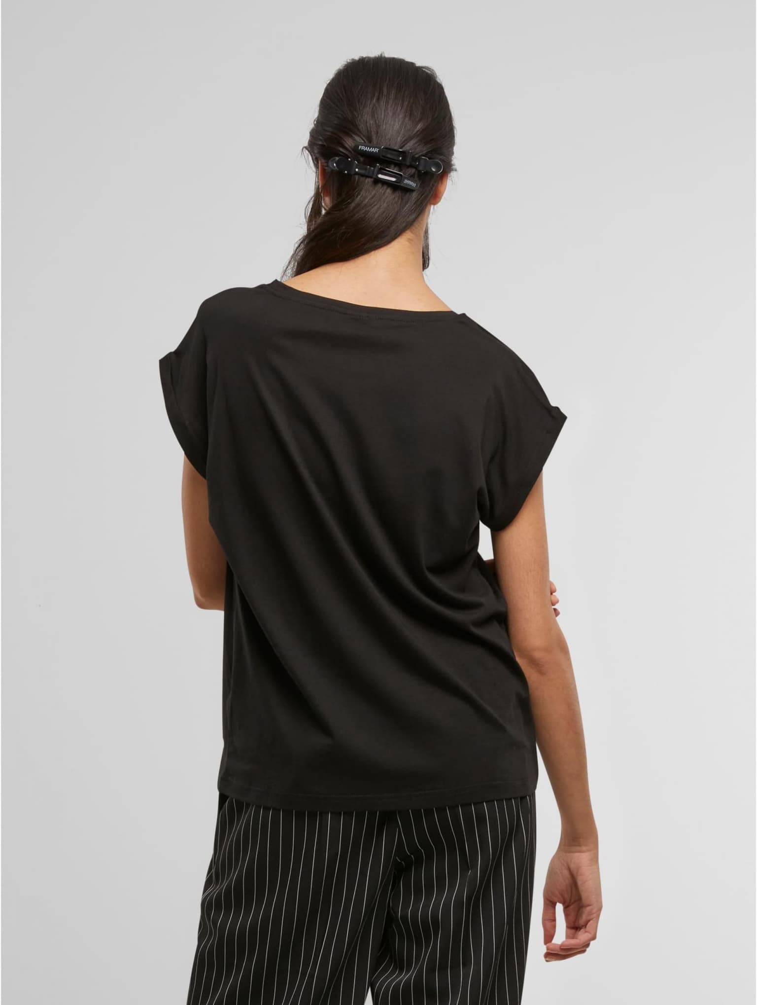 Urban Classics Ladies Viscose Extended Shoulder Tee – Bild 2