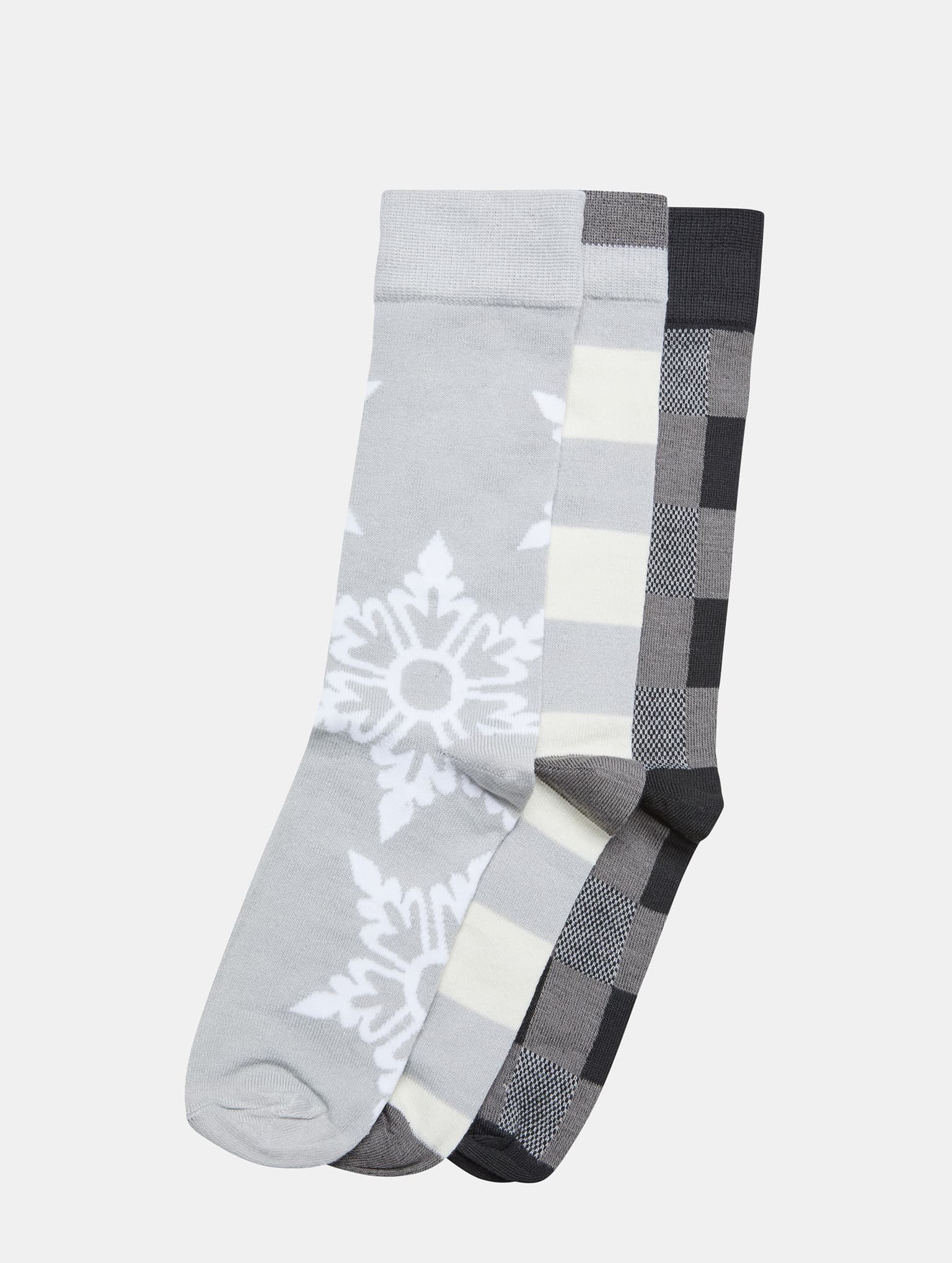 Urban Classics Christmas Snowflakes Socks 3-Pack