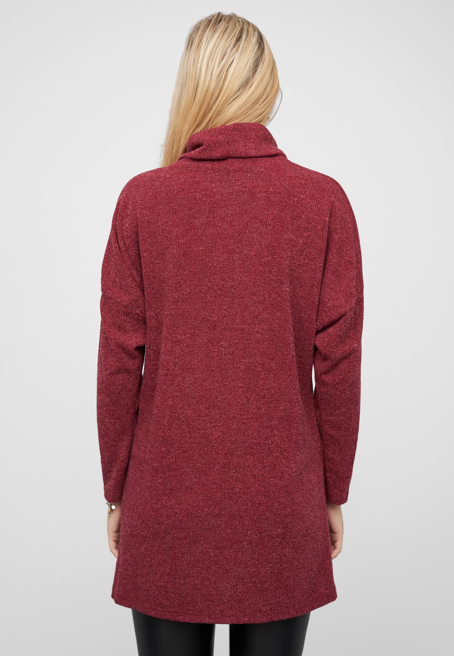 Cloud5ive Longform Sweater Pullover mit Rollkragen – Bild 2