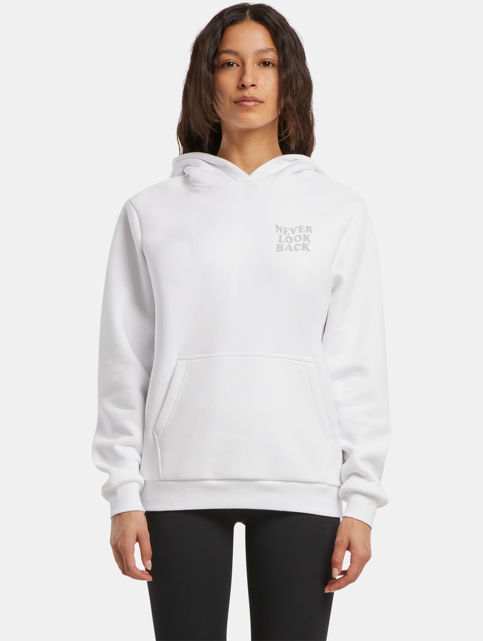 Miss Tee Never Look Back Ladies Fluffy Hoody
