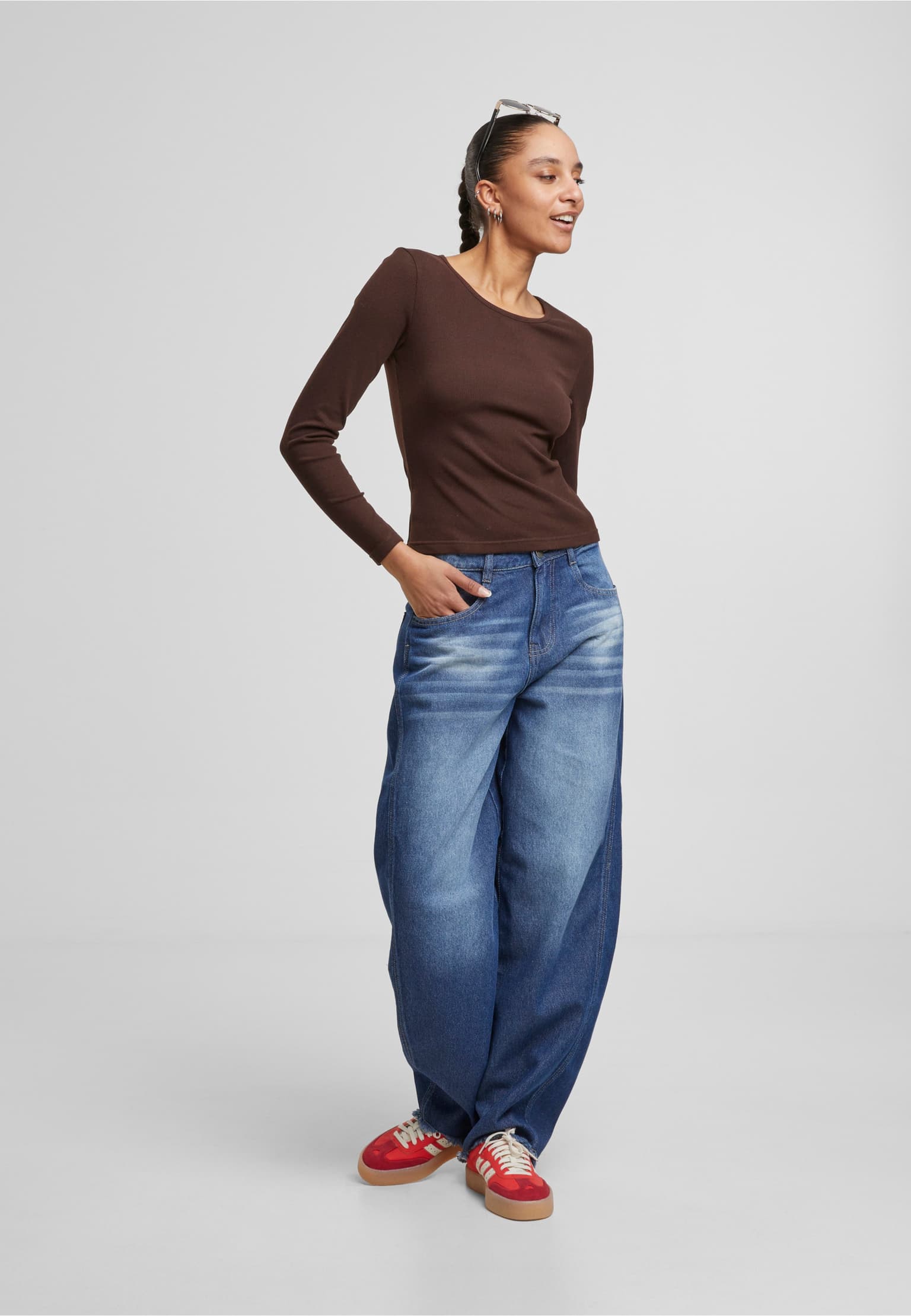 Urban Classics Ladies Heat Slim Slongsleeve – Bild 3