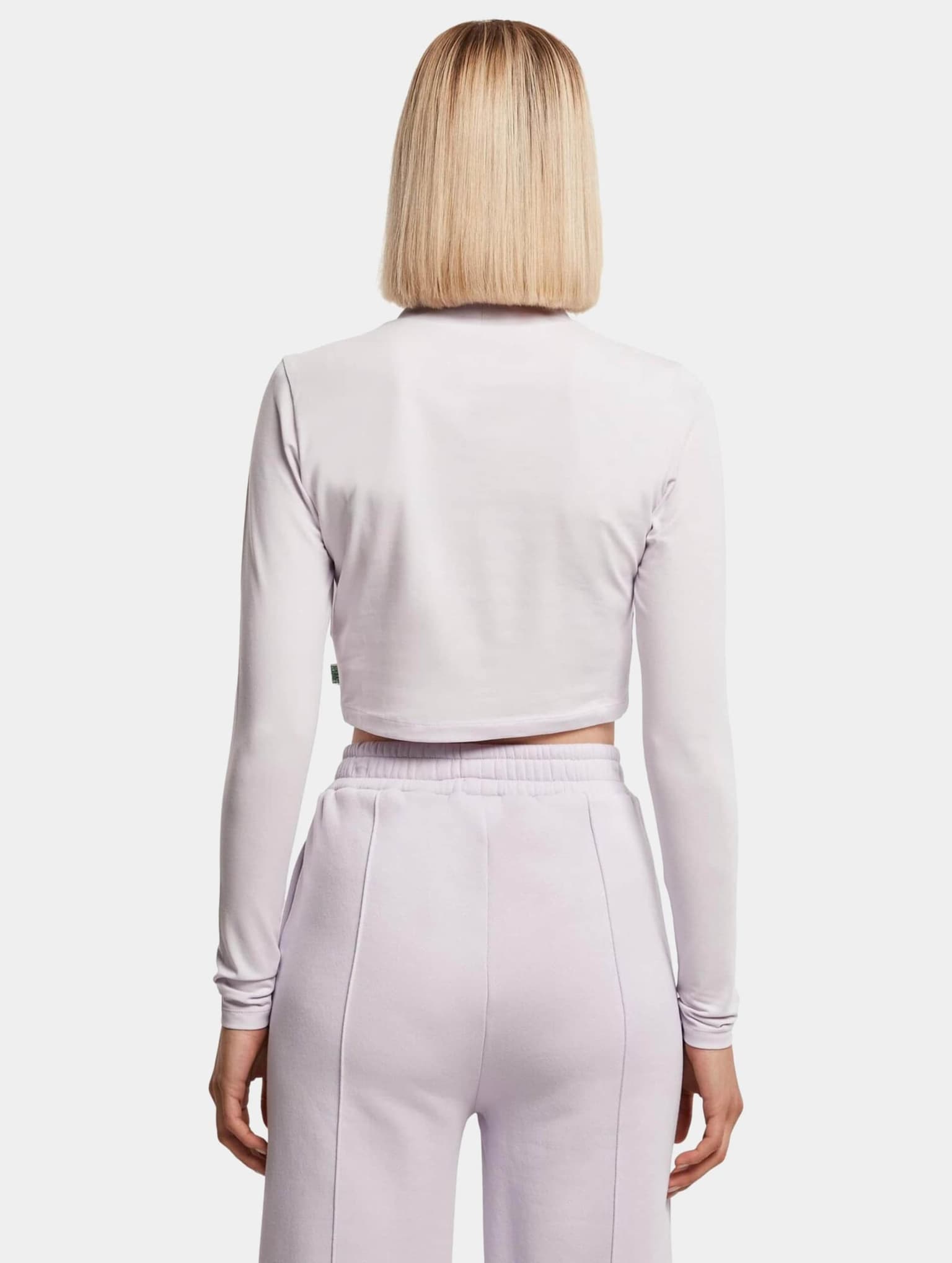 Urban Classics Ladies Essentials Cropped Turtelneck Longsleeve – Bild 2