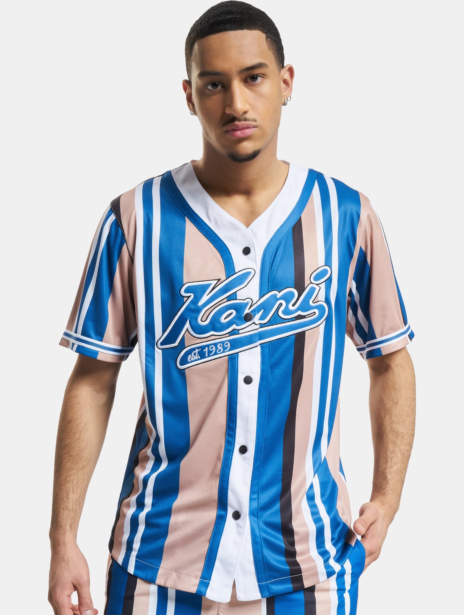 Karl Kani Varsity Striped Baseball Shirt – Bild 4