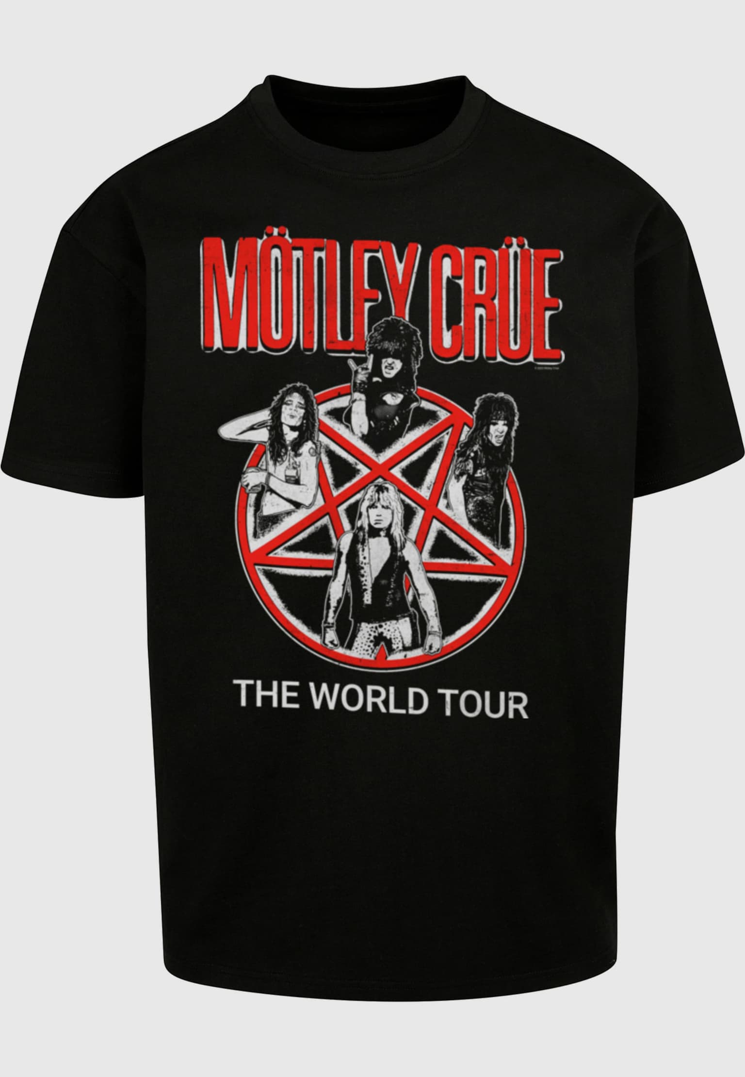 Merchcode Motley Crue - Vintage World Tour Heavy Oversize Tee – Bild 3