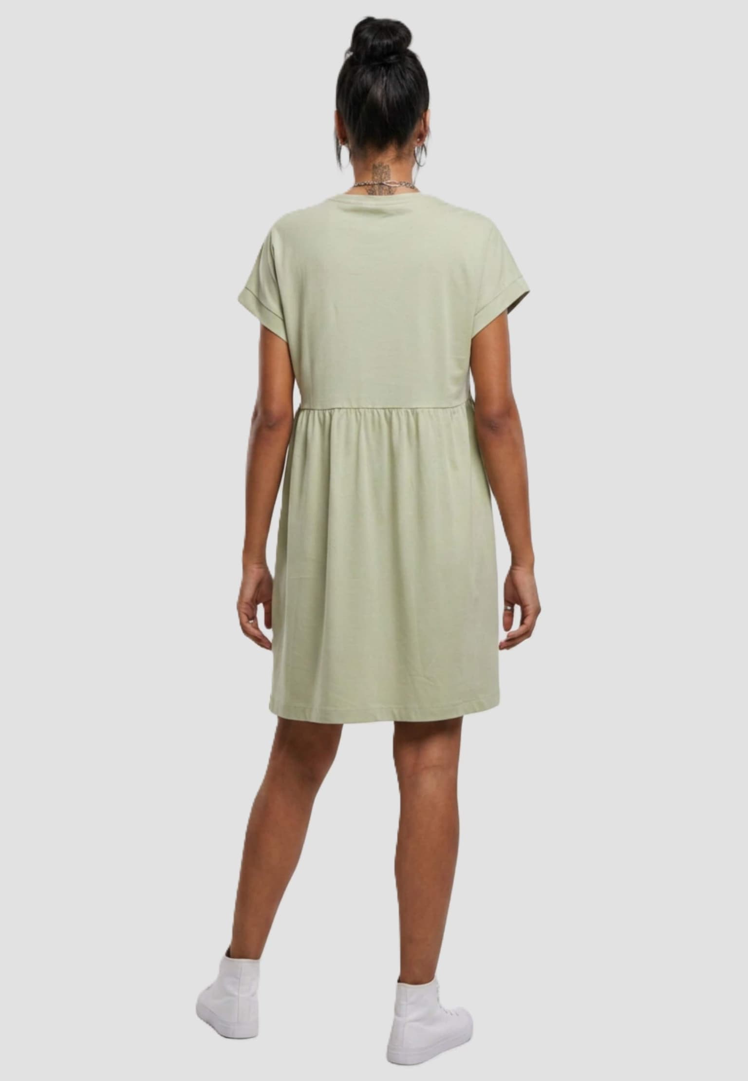 Urban Classics Ladies Essentials Empire Valance Tee Dress – Bild 2