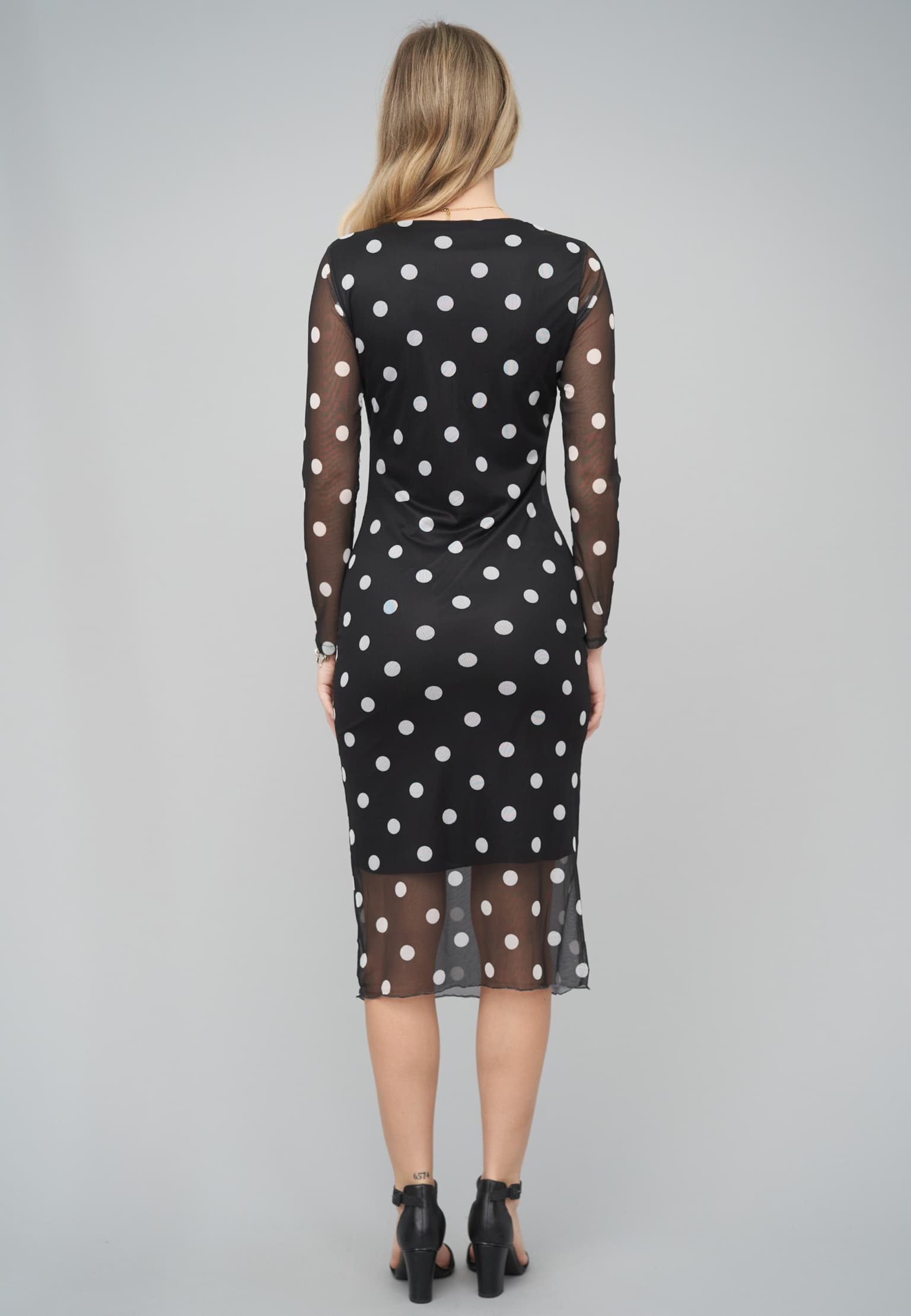 Cloud5ive Long-sleeve Dress Polka Dots – Bild 2