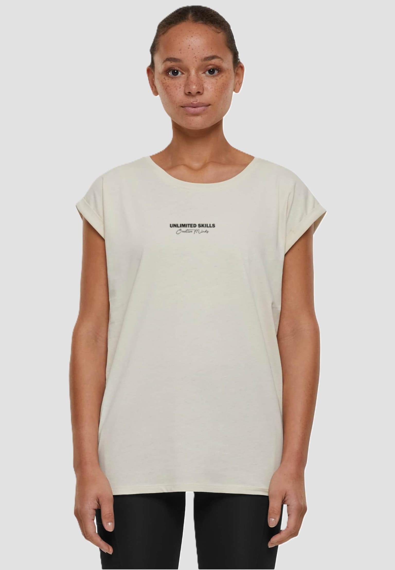Merchcode Ladies Unlimited Skills Extended Shoulder Tee B