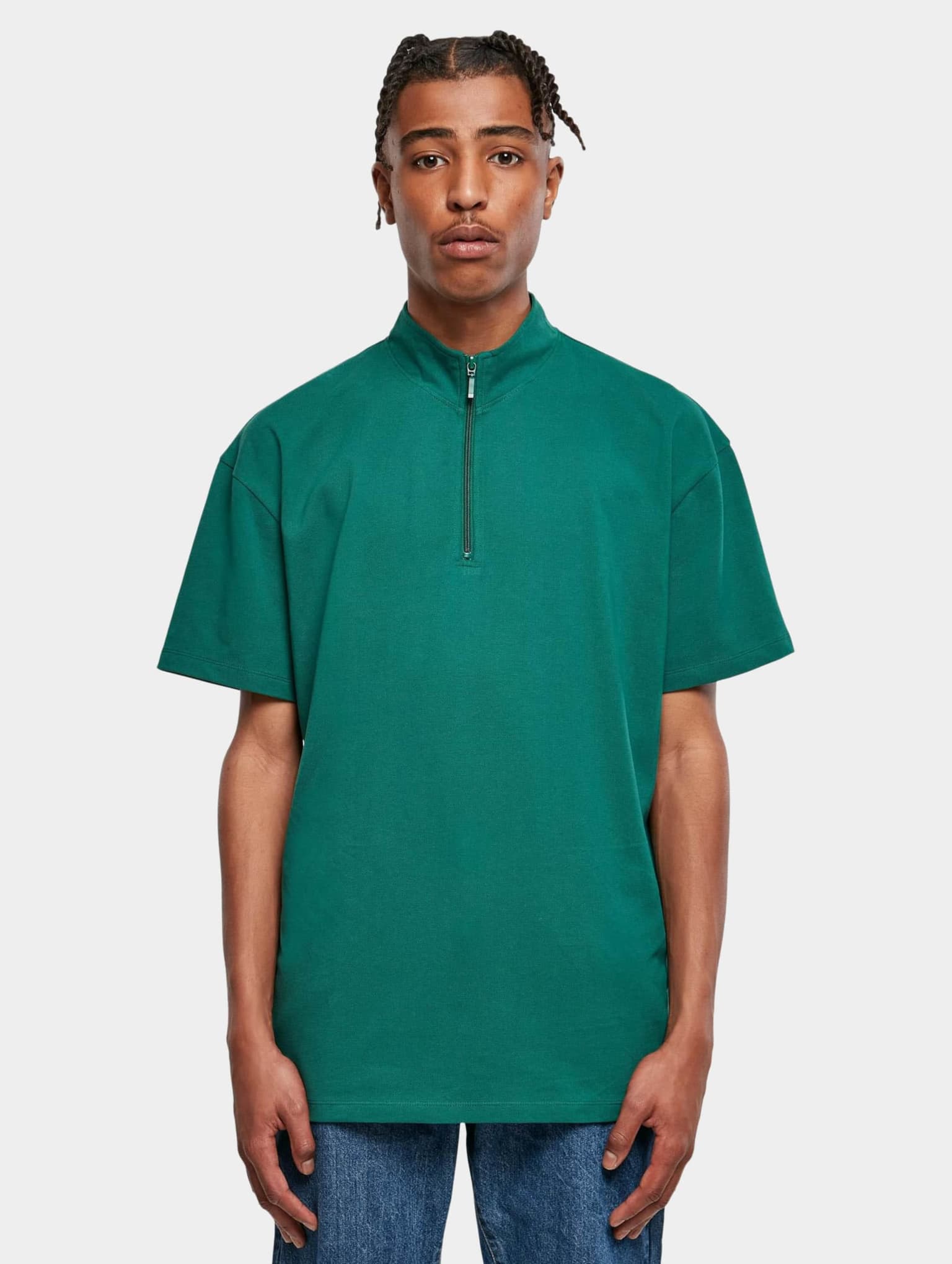 Urban Classics Boxy Zip Pique Tee – Bild 3